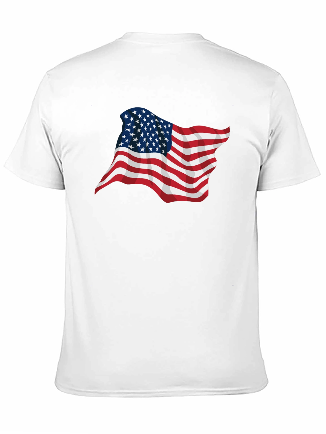 American Flag Graphic Black T-Shirt