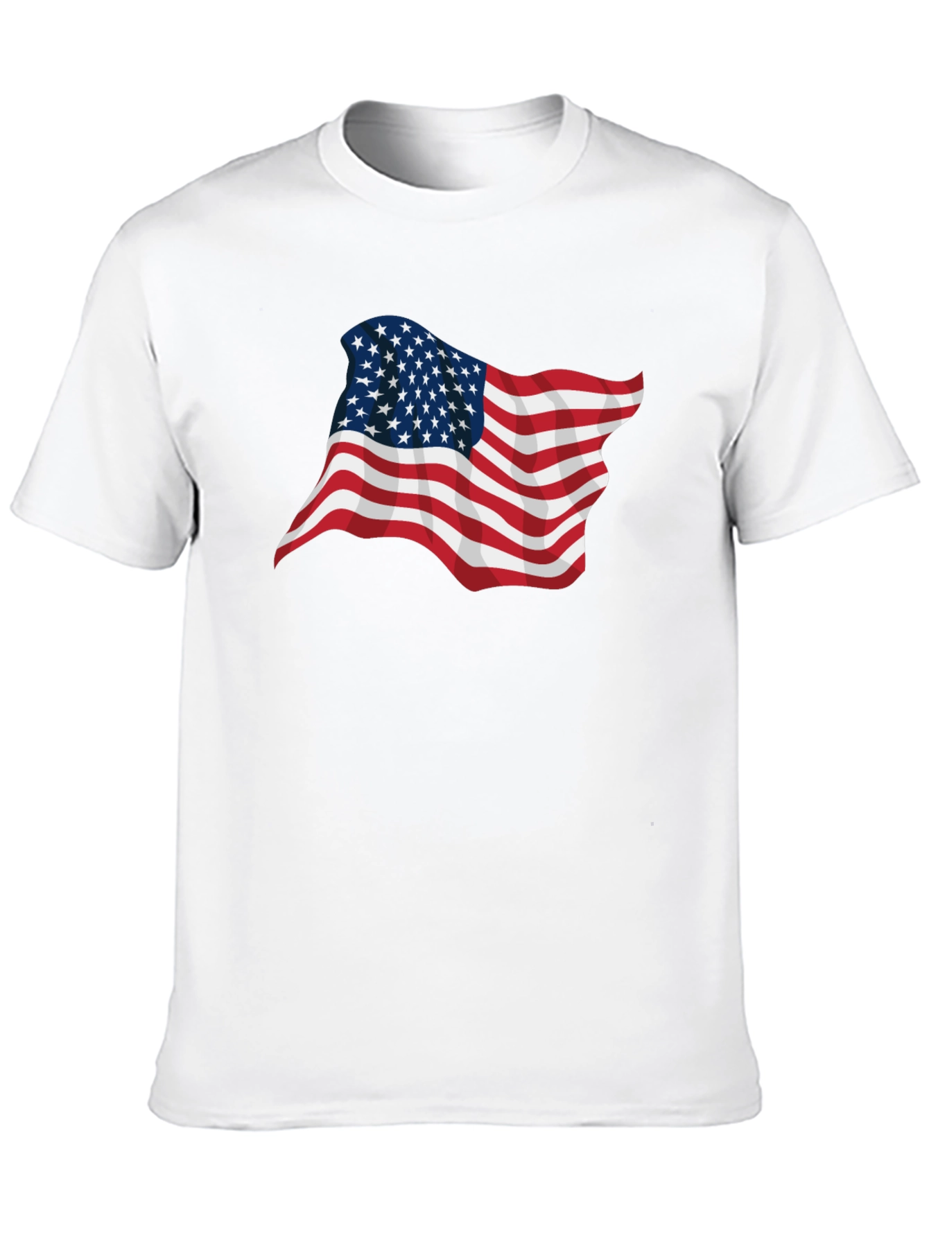American Flag Graphic Black T-Shirt
