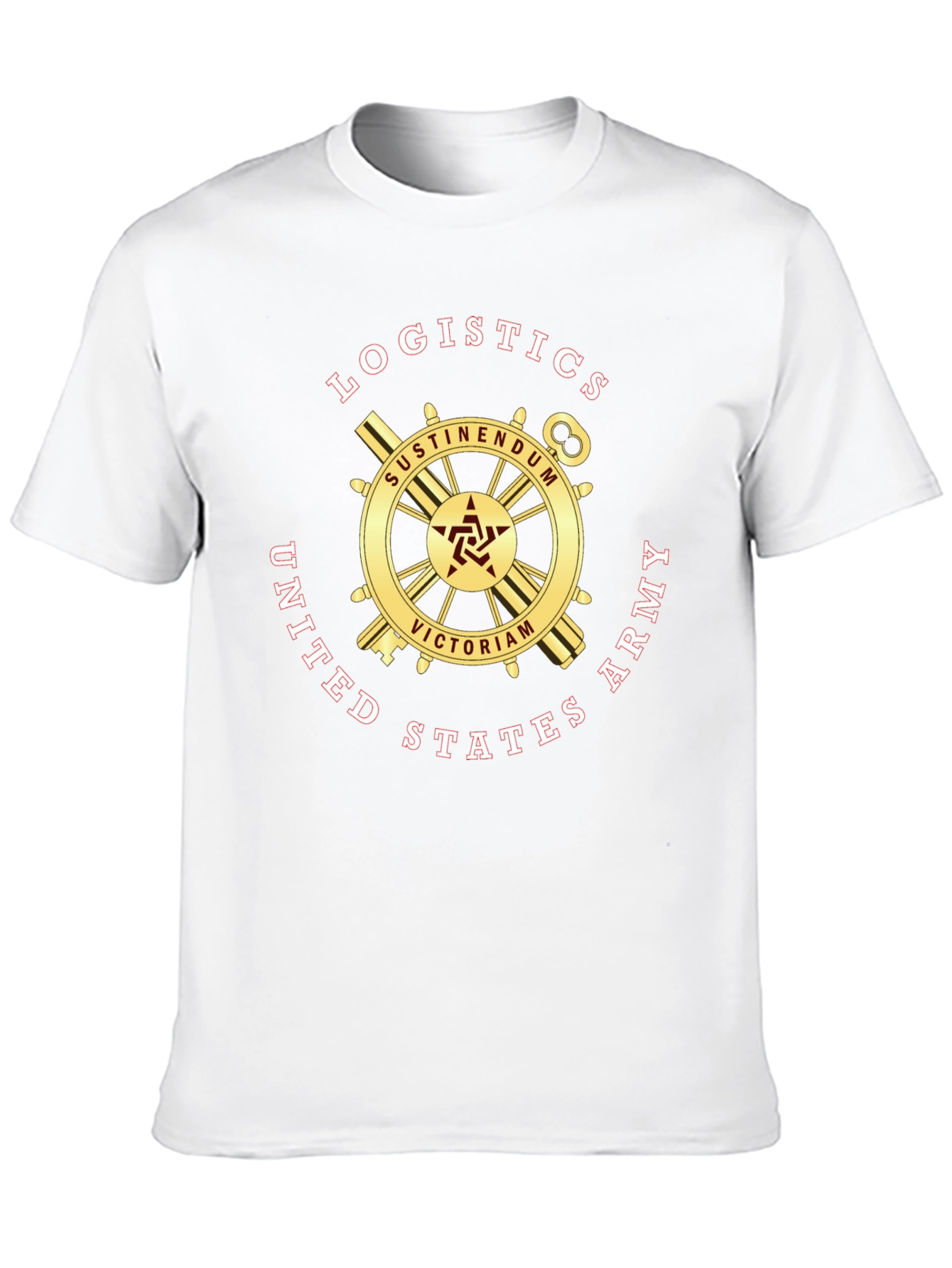 Logistics United States Army Black T-Shirt