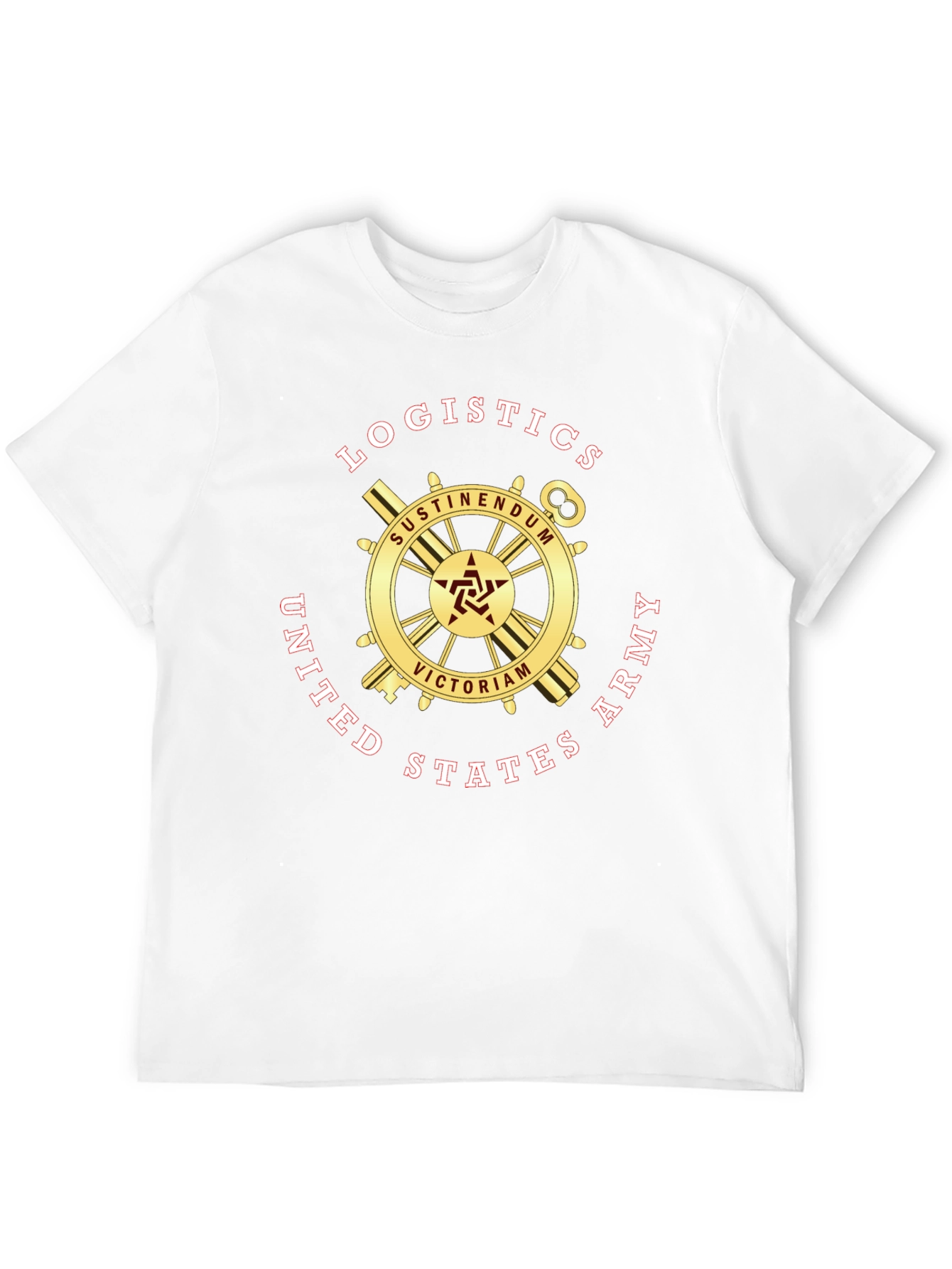 Logistics United States Army Black T-Shirt