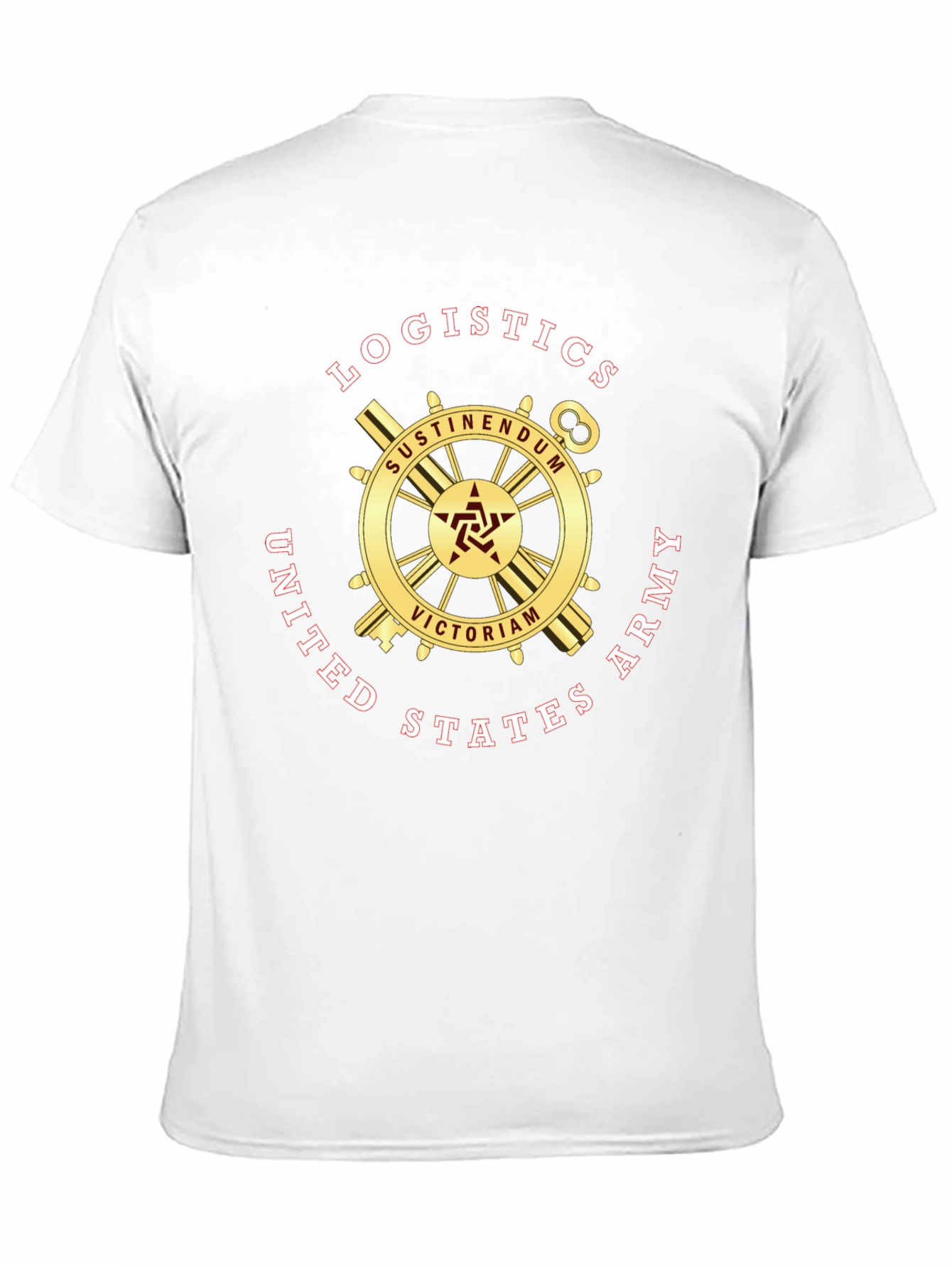 Logistics United States Army Black T-Shirt
