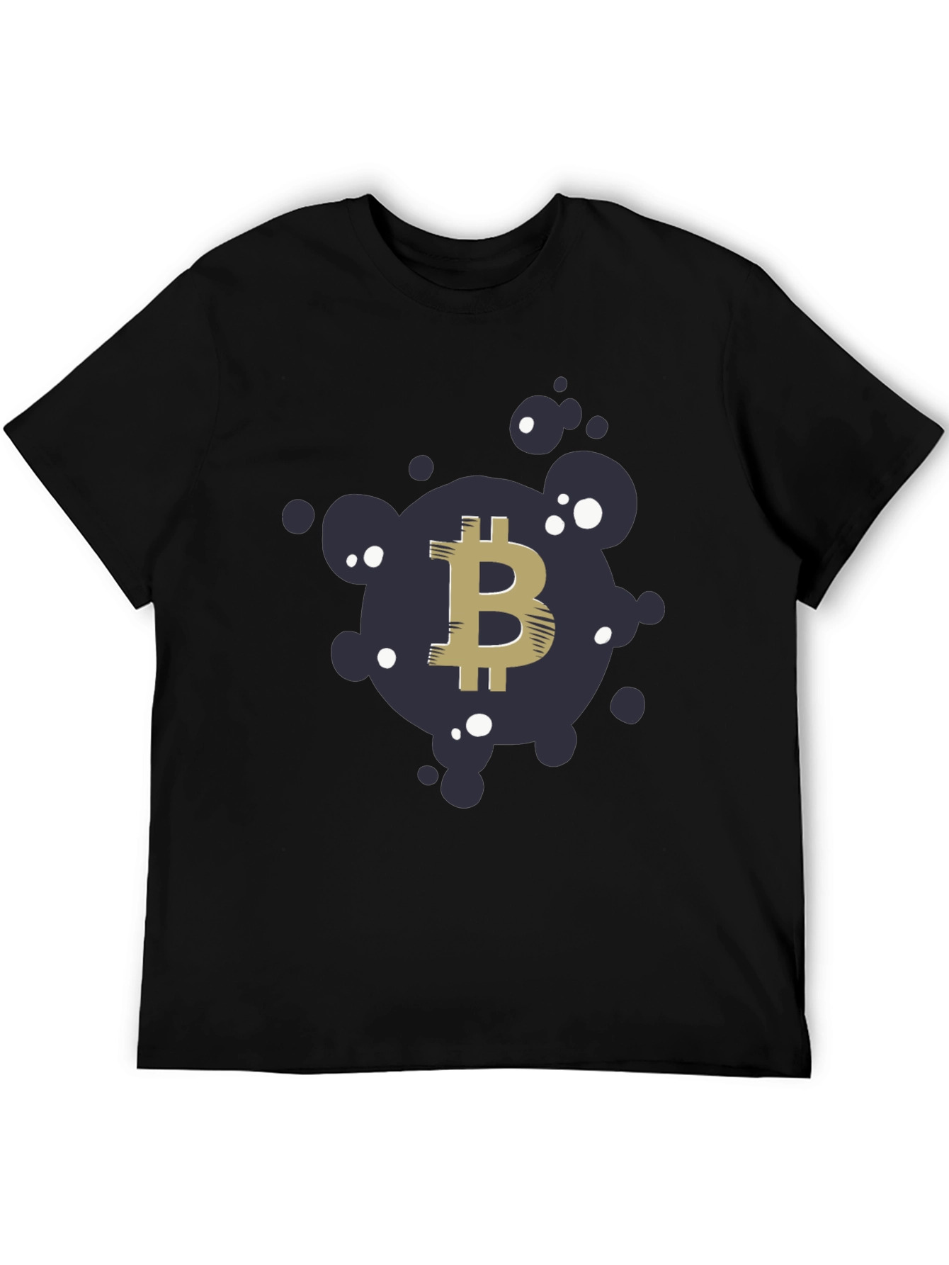 Bitcoin Crypto Graphic T-Shirt - Black