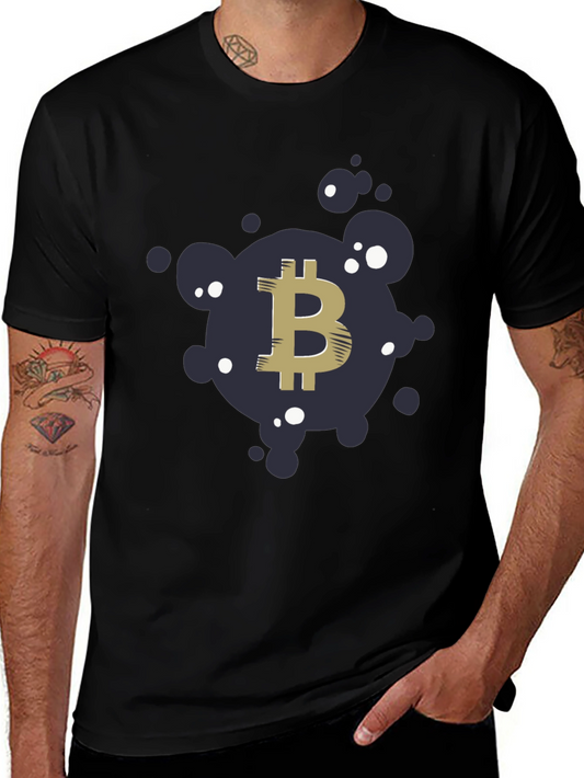 Bitcoin Crypto Graphic T-Shirt - Black