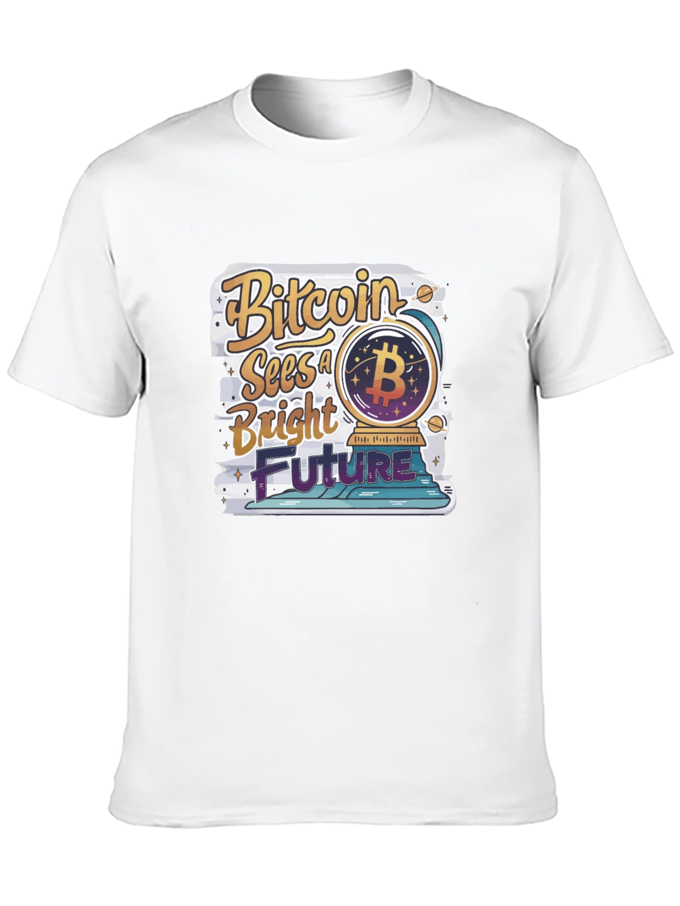 Bitcoin Bright Future Graphic Tee - Crypto T-Shirt