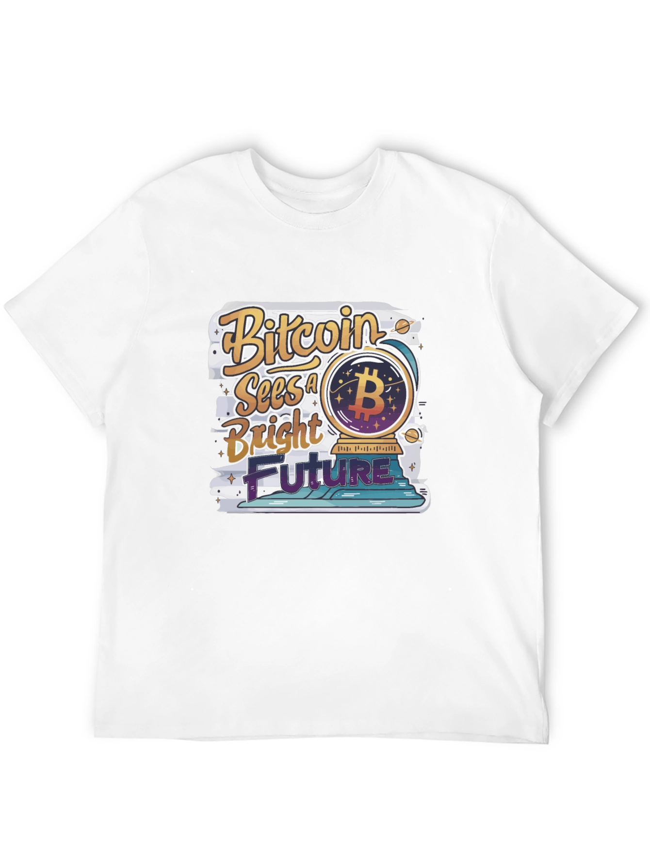 Bitcoin Bright Future Graphic Tee - Crypto T-Shirt
