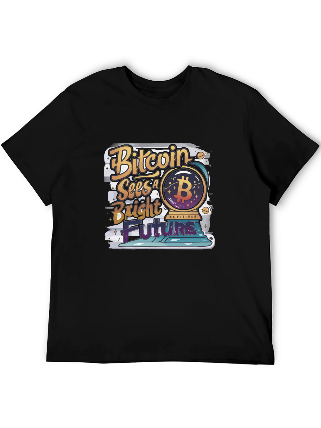 Bitcoin Bright Future Graphic Tee - Crypto T-Shirt