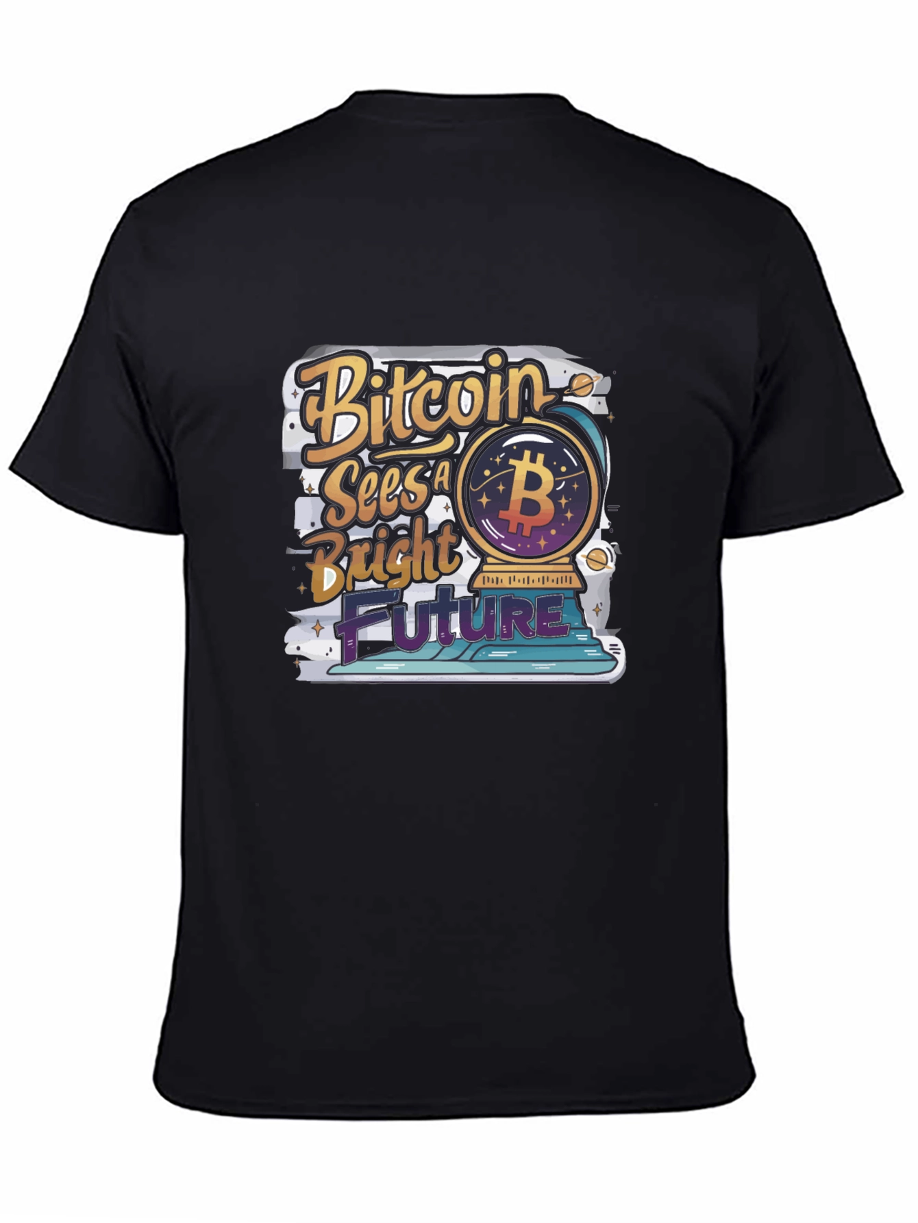 Bitcoin Bright Future Graphic Tee - Crypto T-Shirt