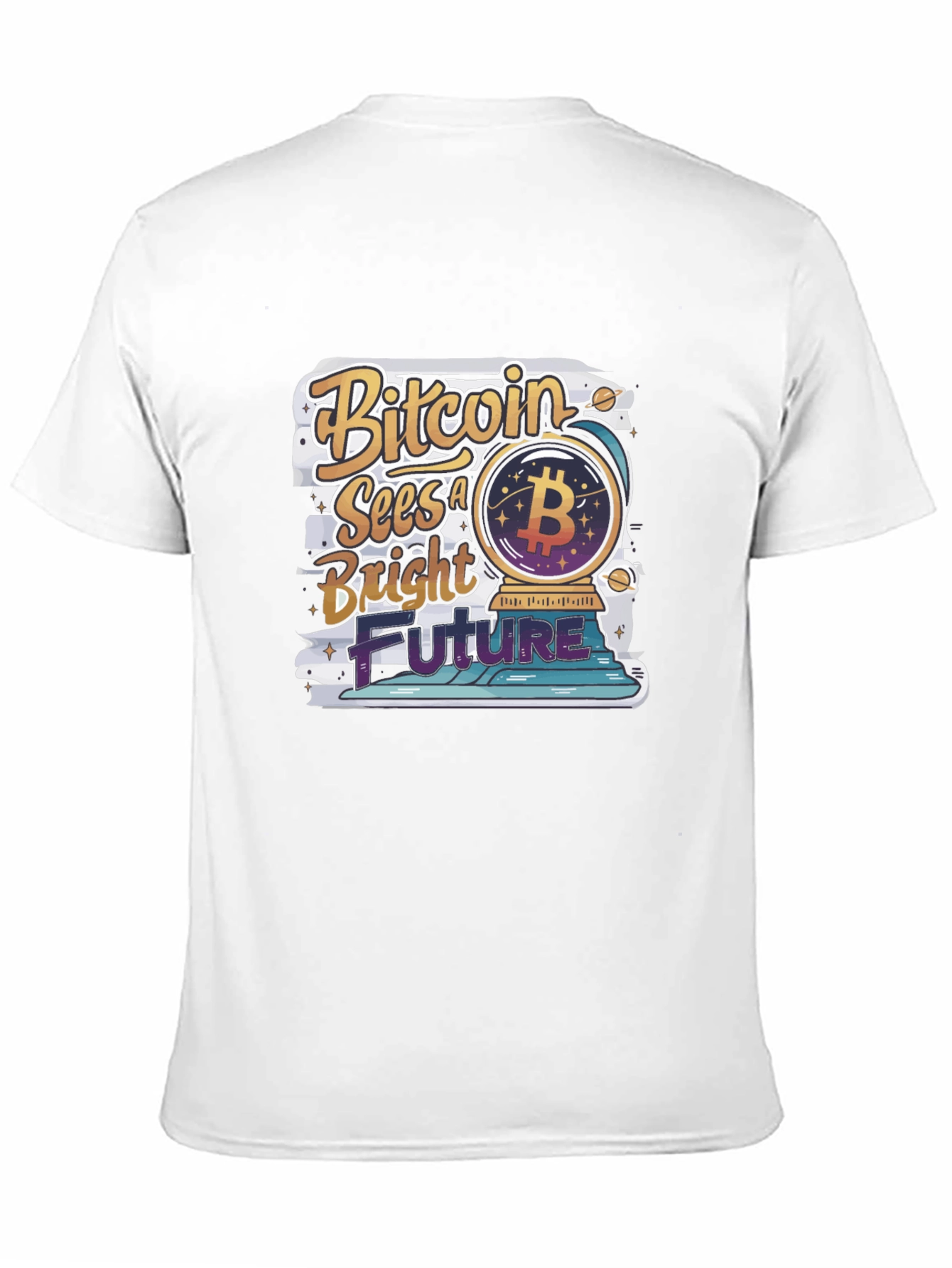 Bitcoin Bright Future Graphic Tee - Crypto T-Shirt