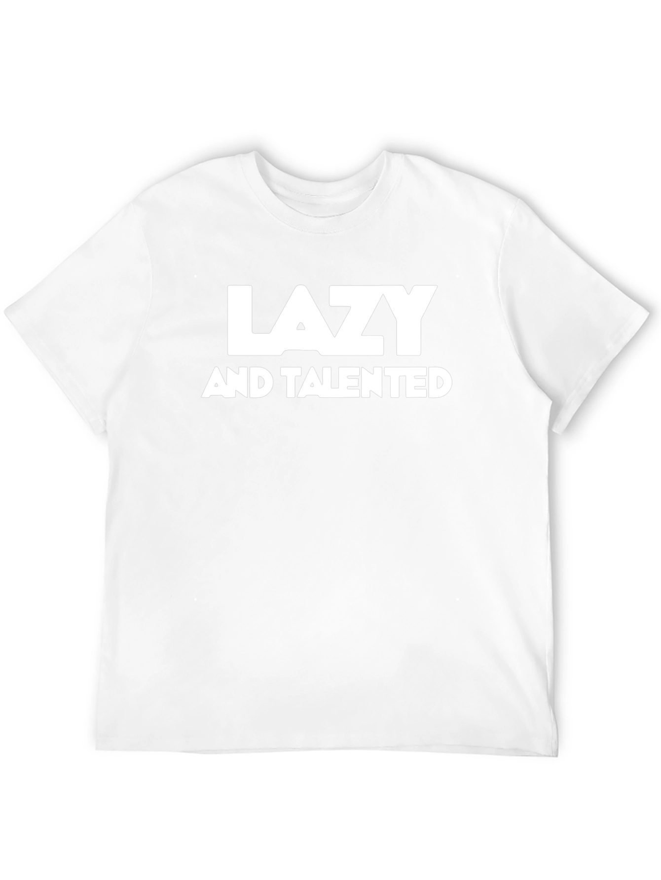 Lazy And Talented Graphic Tee - Black Casual Shirt