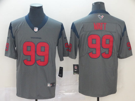 Men's Houston Texans J.J. Watt #99 Gray Inverted Legend Jerseys