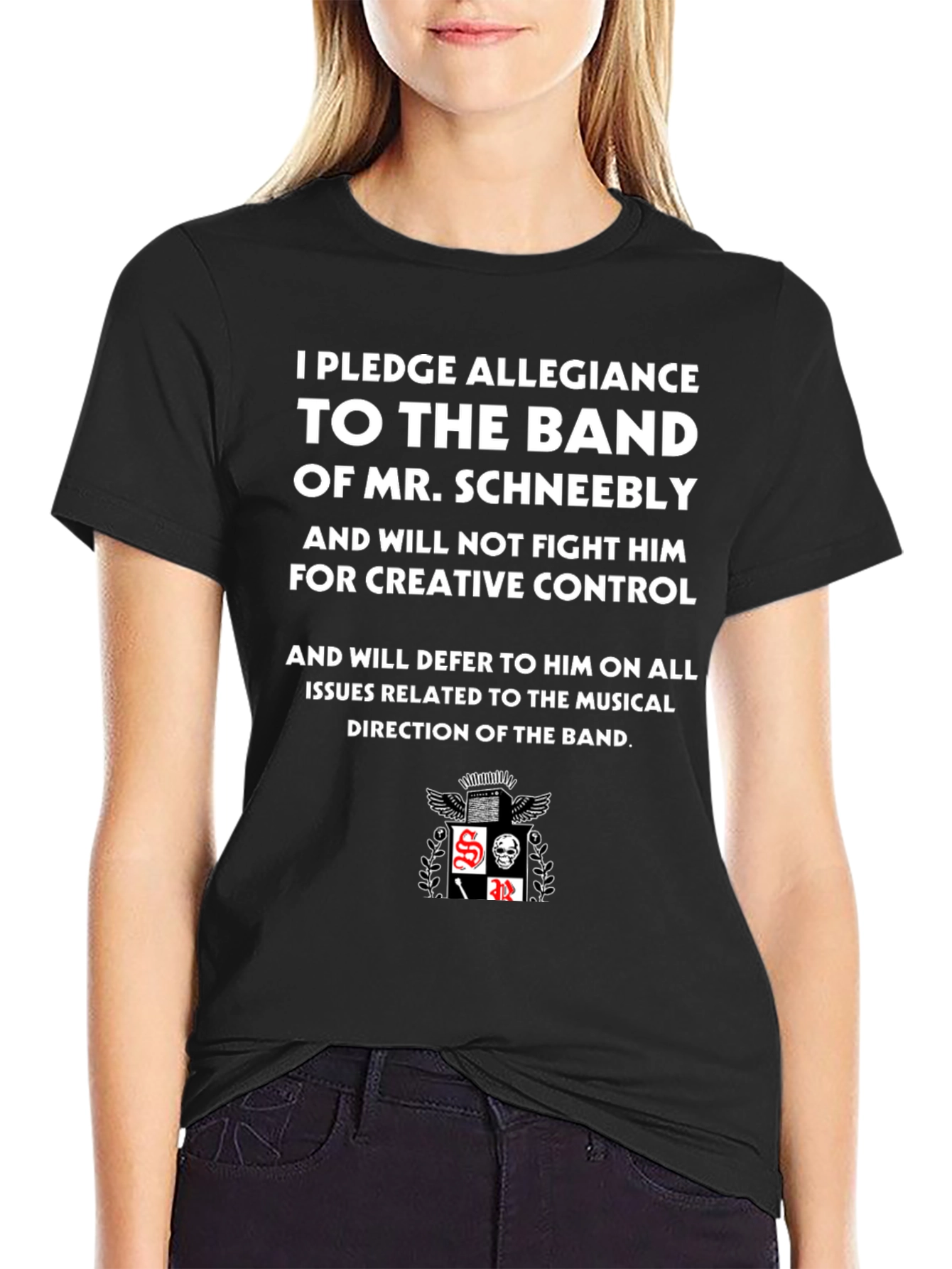 Mr. Schneebly Band Allegiance Black T-Shirt