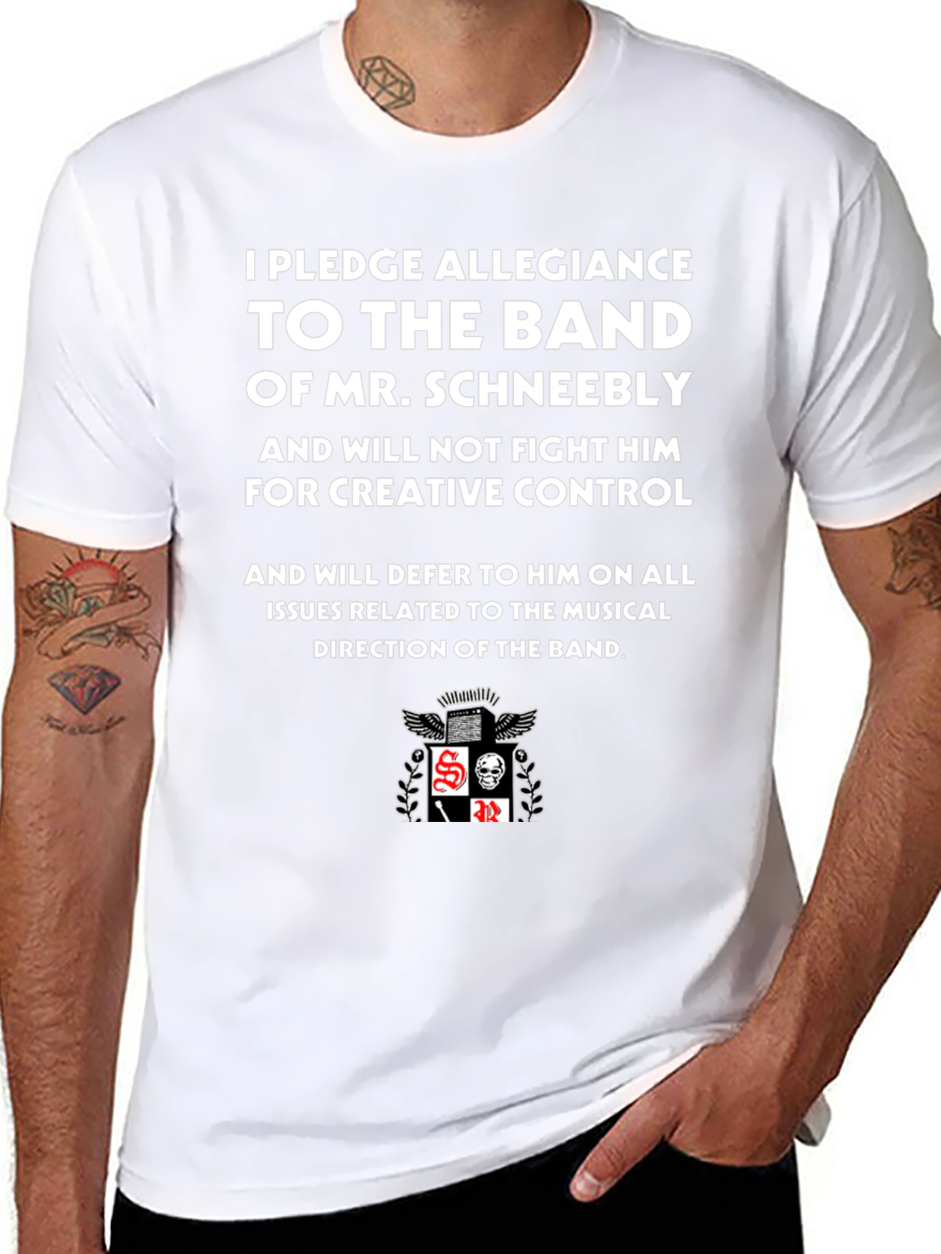 Mr. Schneebly Band Allegiance Black T-Shirt