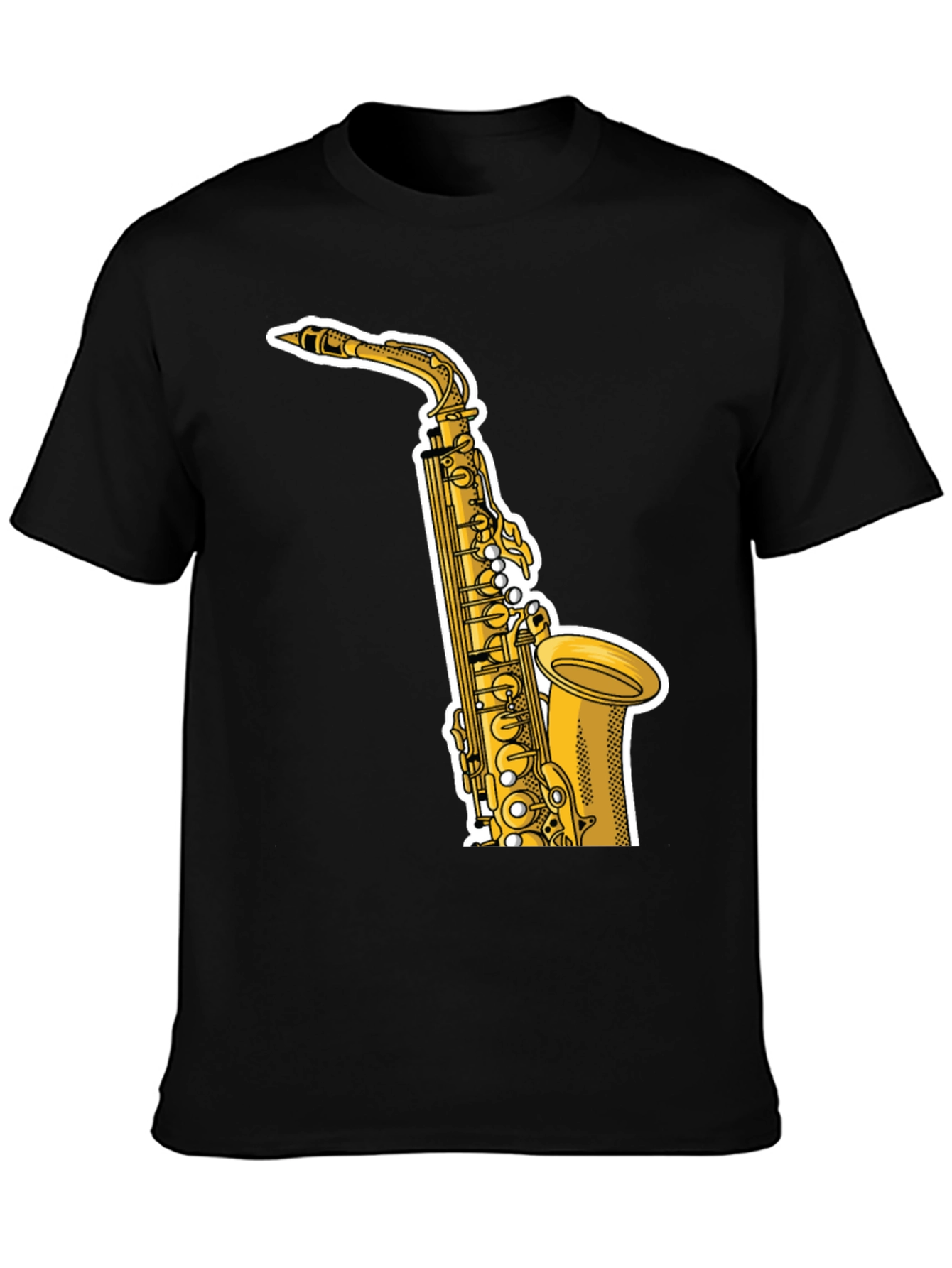 Saxophone Graphic Tee - Music Lovers T-Shirt