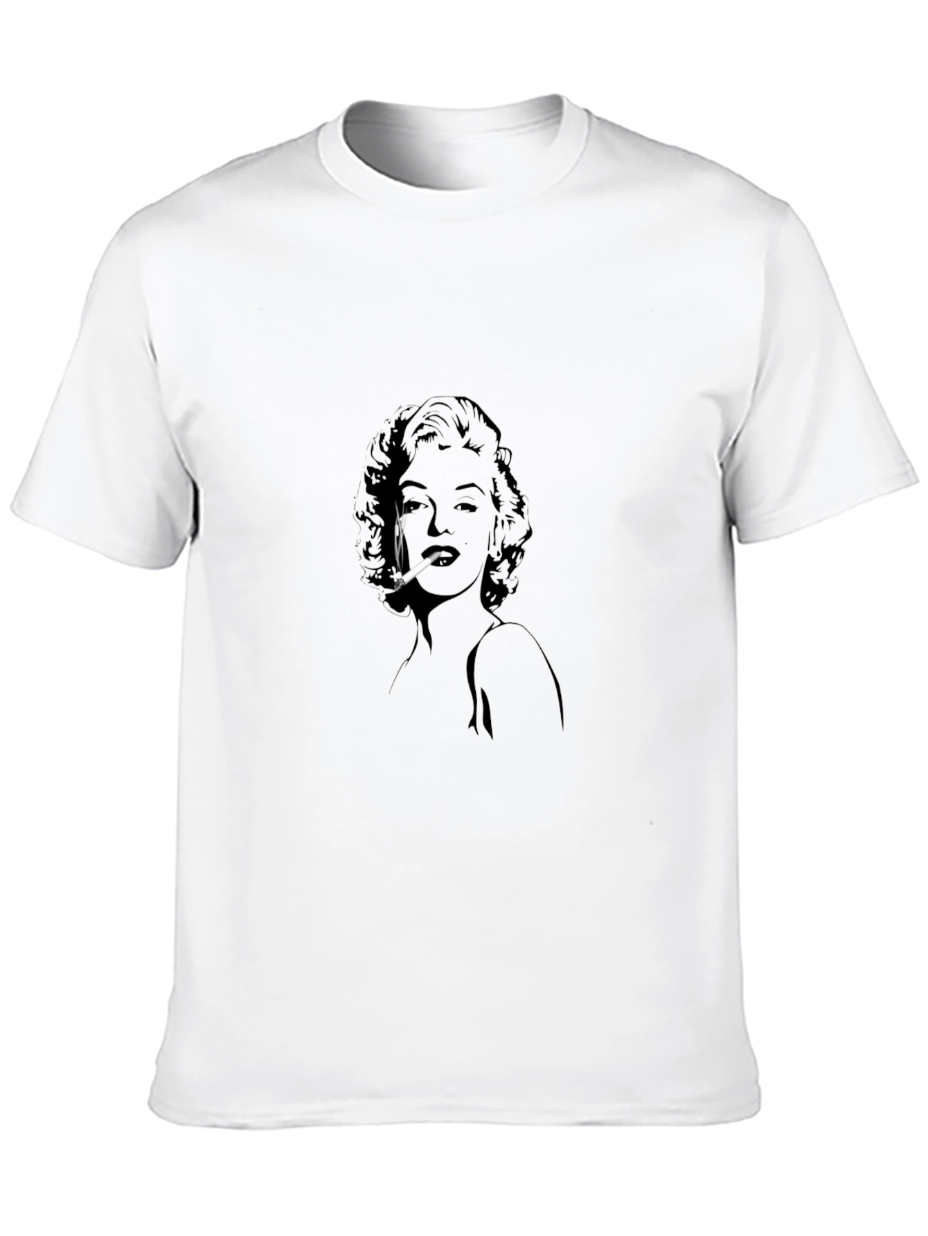 Marilyn Smoking Graphic Tee - Soft Cotton T-Shirt