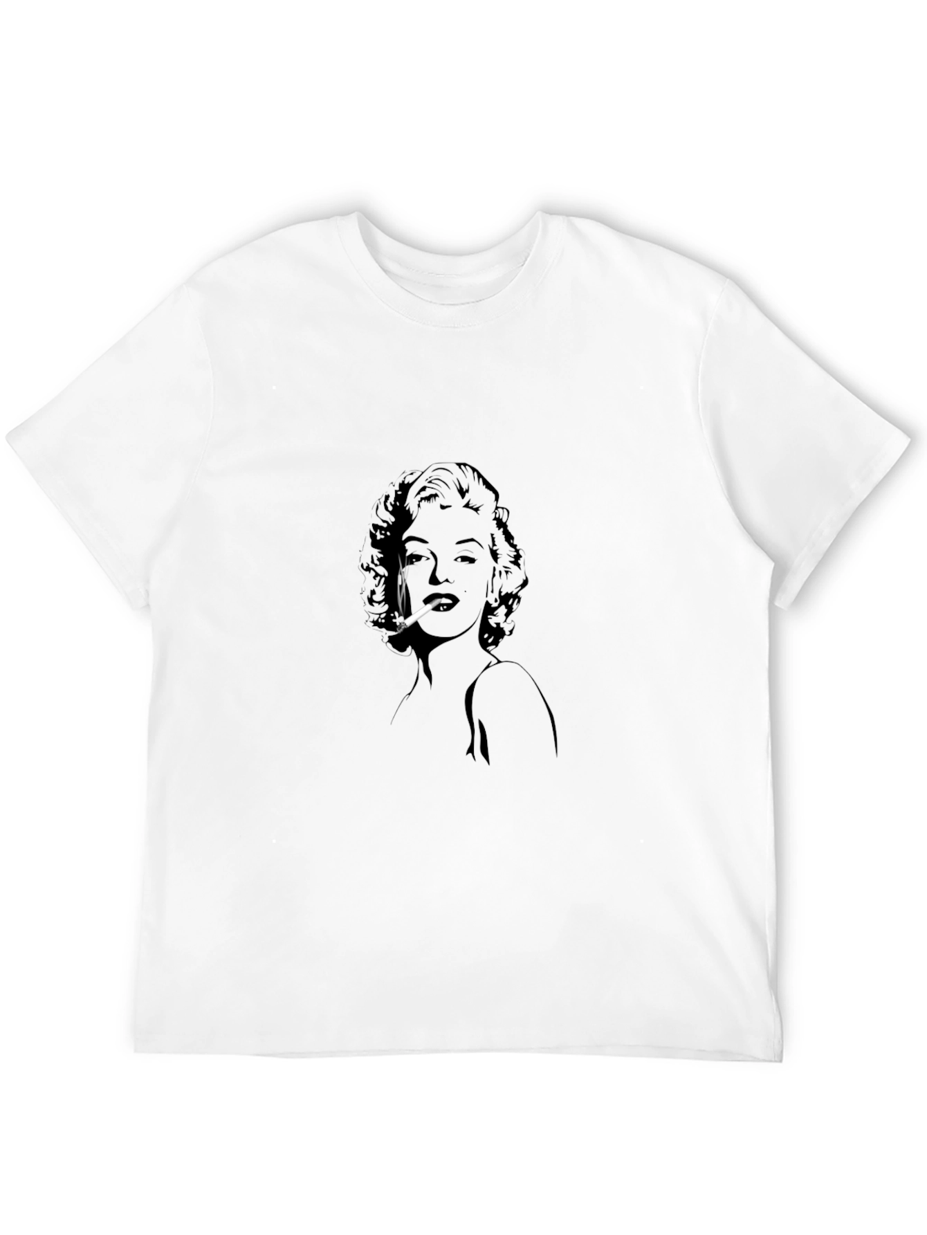 Marilyn Smoking Graphic Tee - Soft Cotton T-Shirt