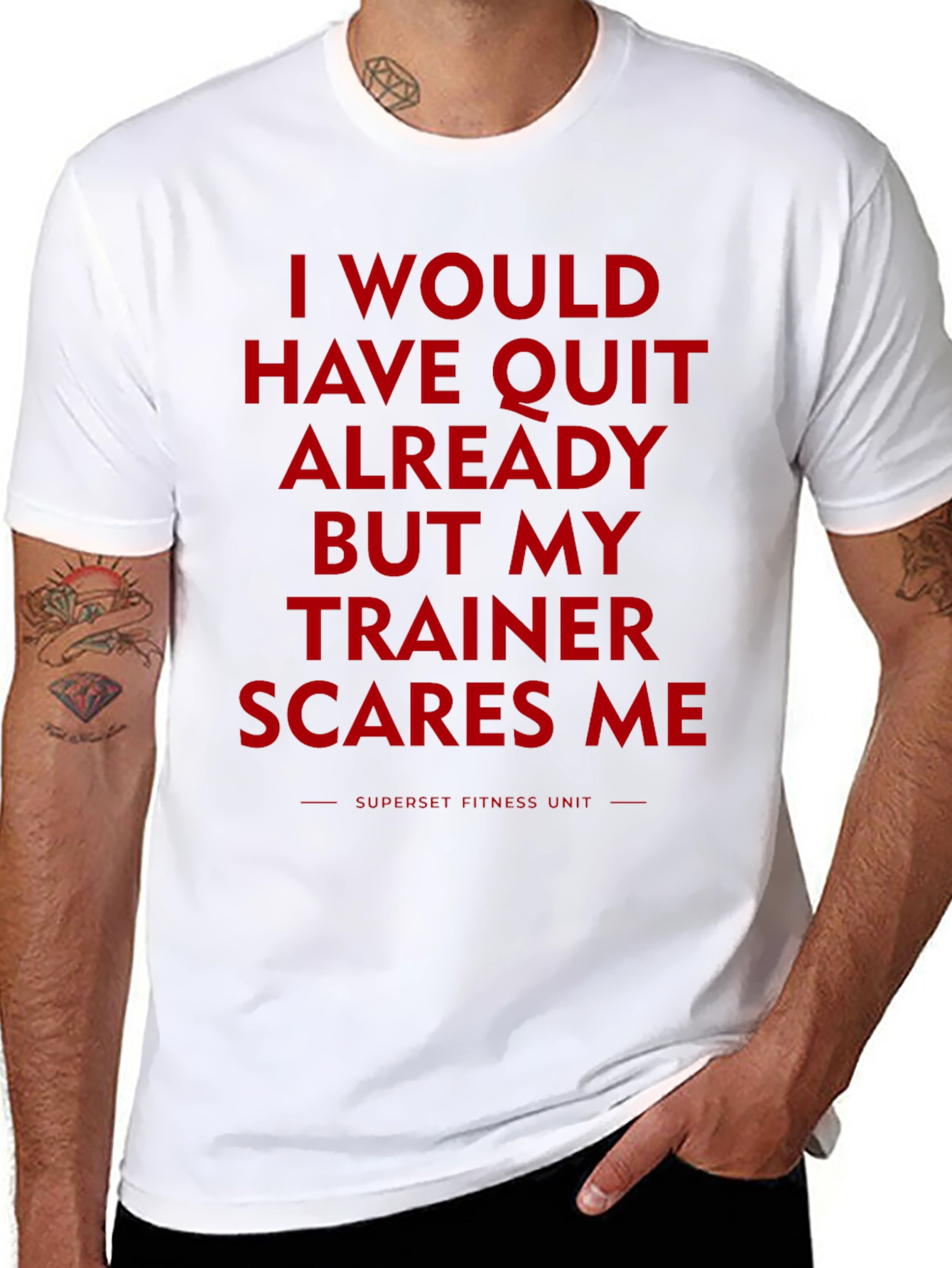 Trainer Scares Me Funny Workout T-Shirt
