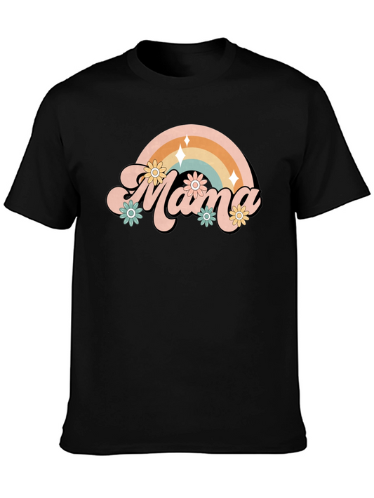 Retro Mama Rainbow T-Shirt