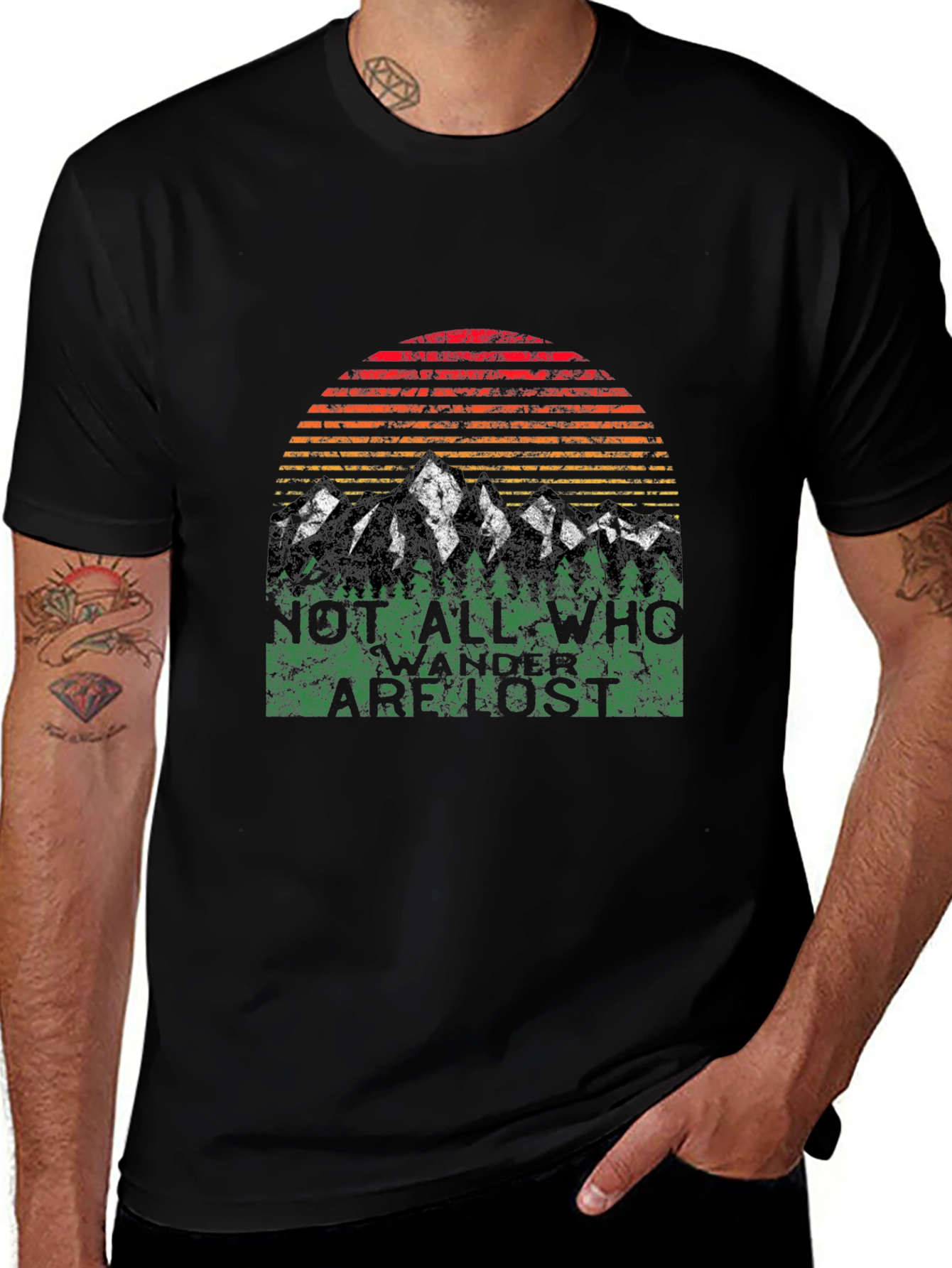 Not All Who Wander T-Shirt - Mountain Graphic Tee