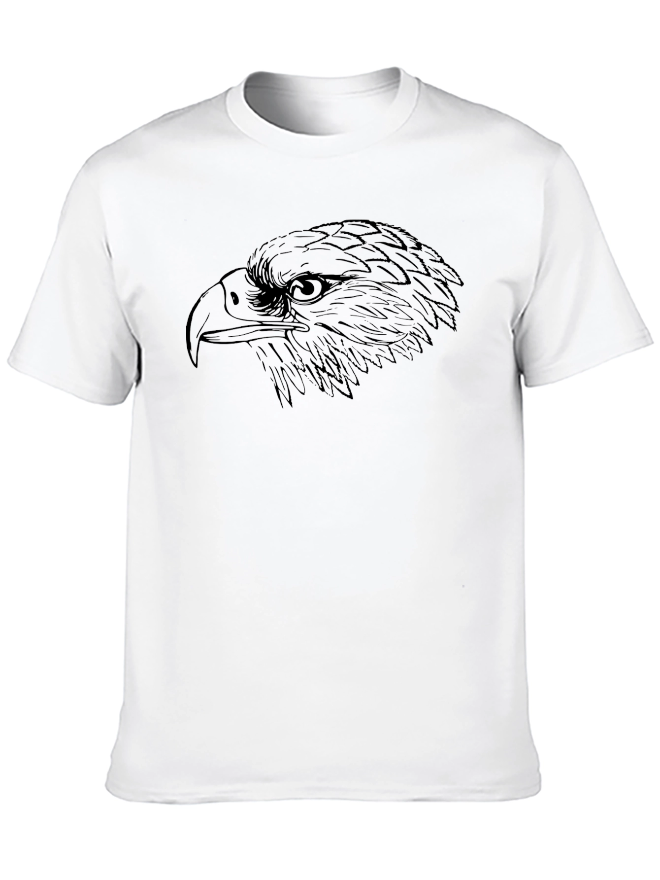 Mens Black Eagle Graphic Tee - Stylish Casual Top