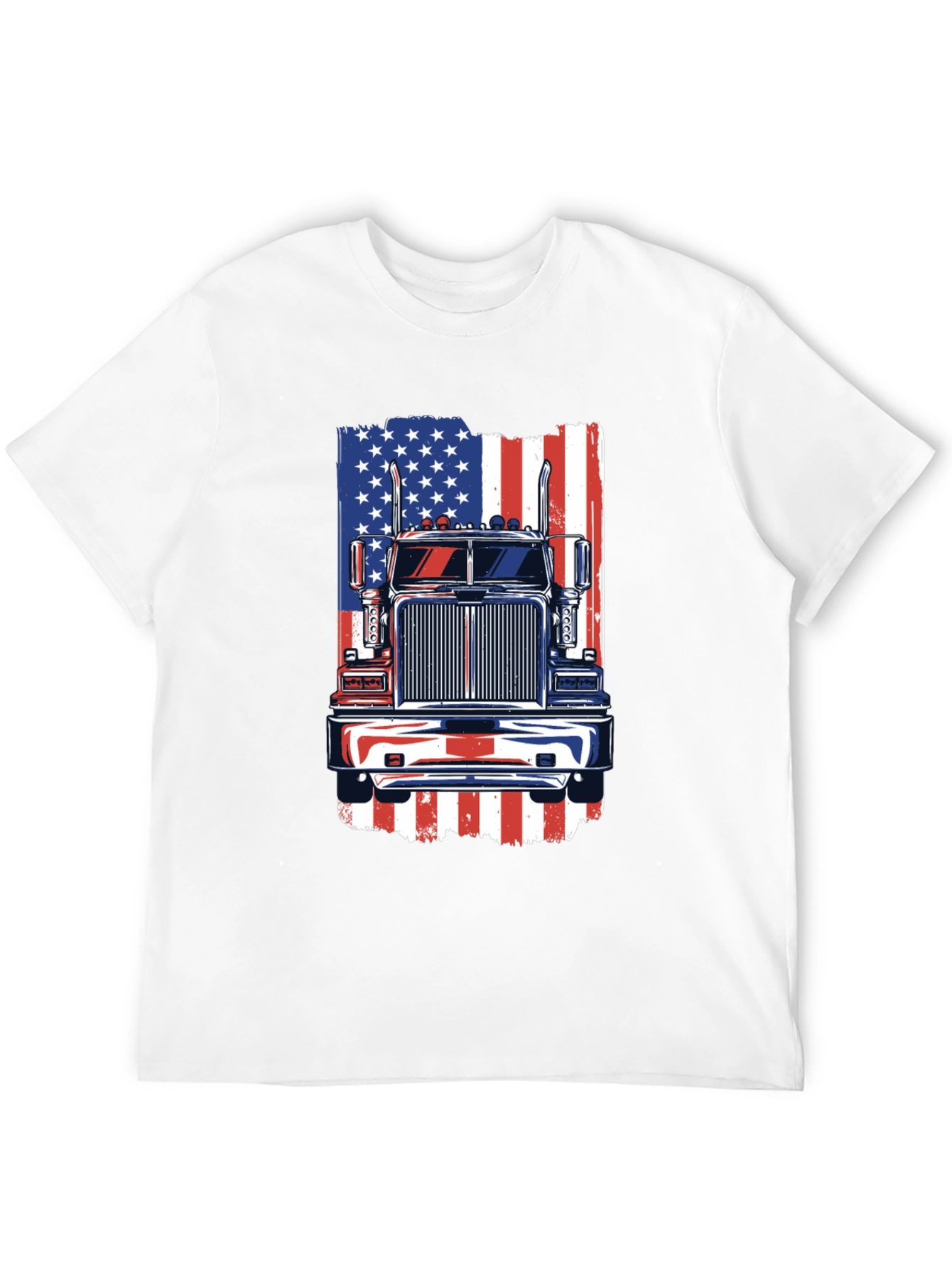 American Truck Flag Graphic Tee