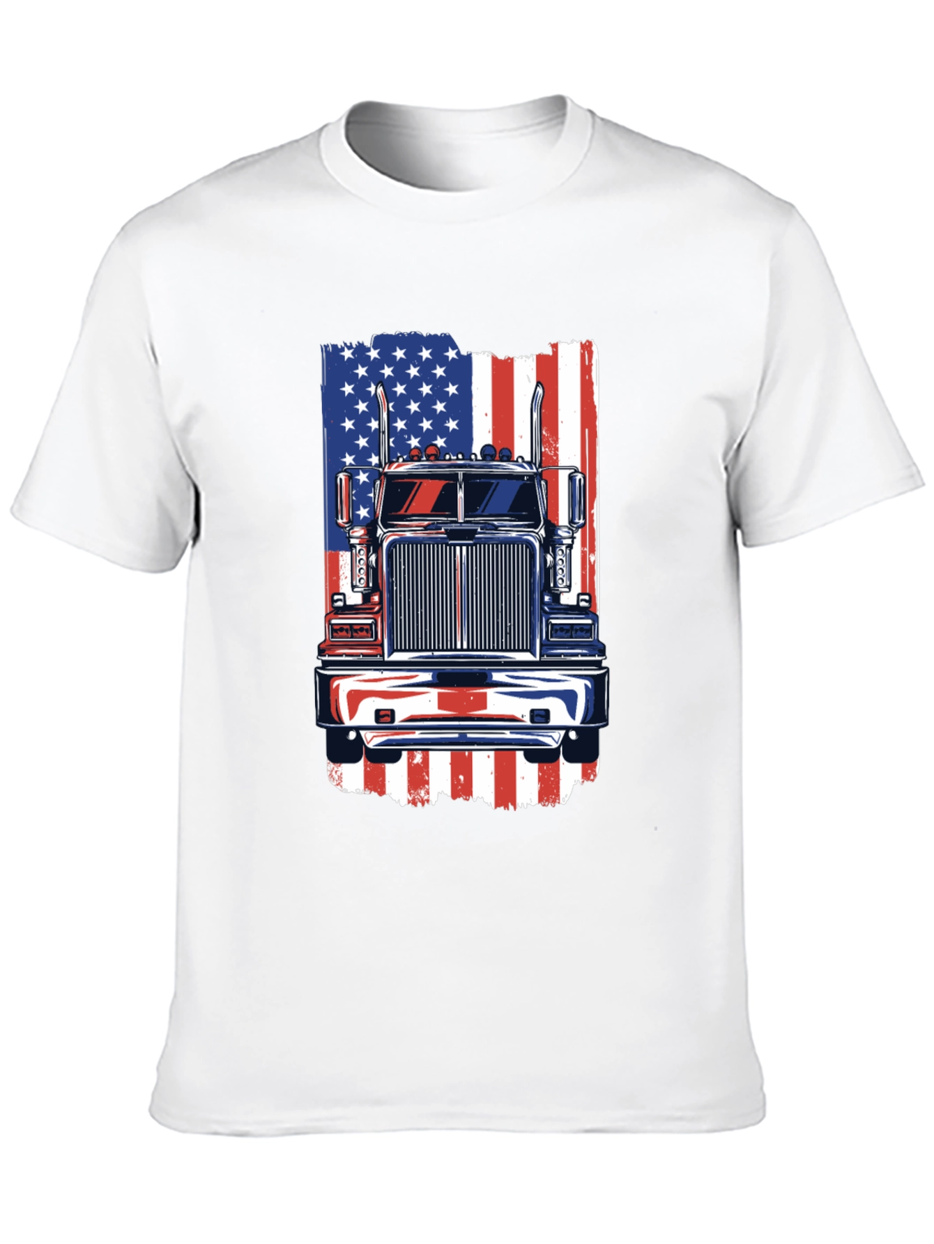 American Truck Flag Graphic Tee