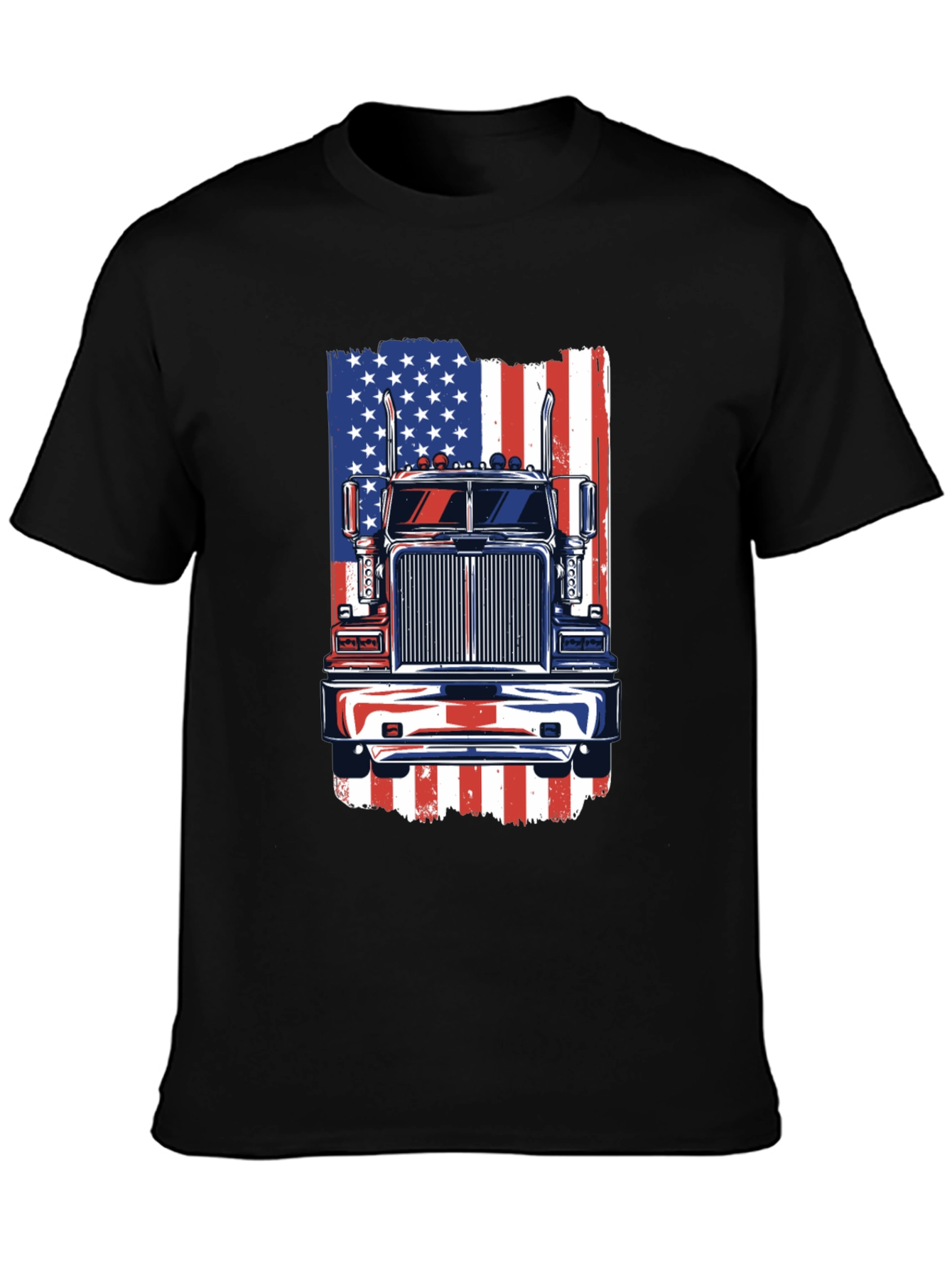 American Truck Flag Graphic Tee