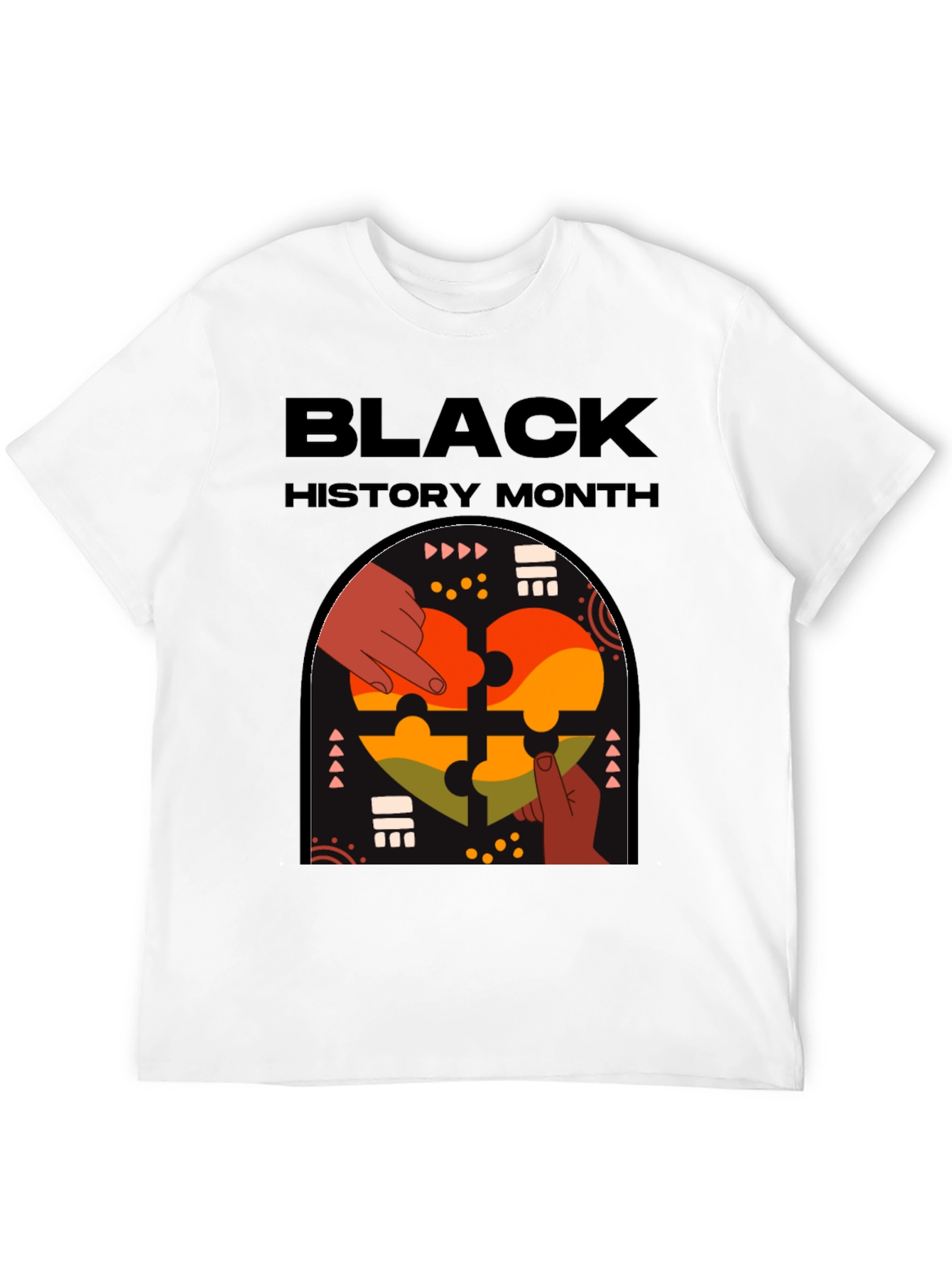 Black History Month Puzzle Piece Tee