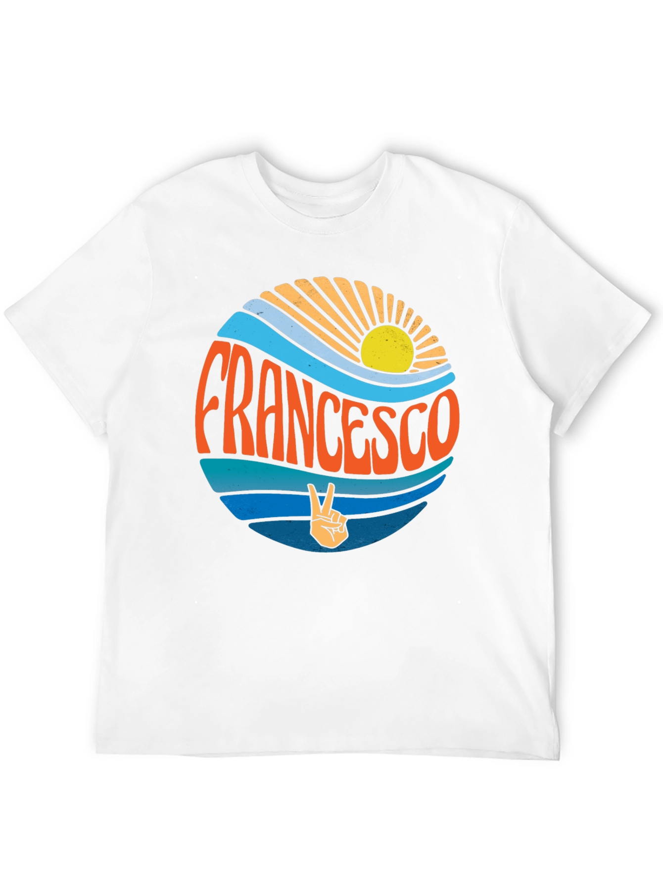 Francesco Graphic Tee - Retro Ocean Vibes
