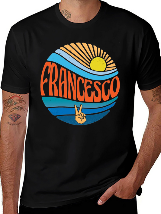 Francesco Graphic Tee - Retro Ocean Vibes