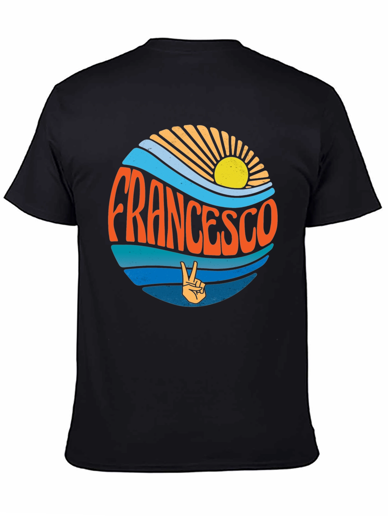 Francesco Graphic Tee - Retro Ocean Vibes