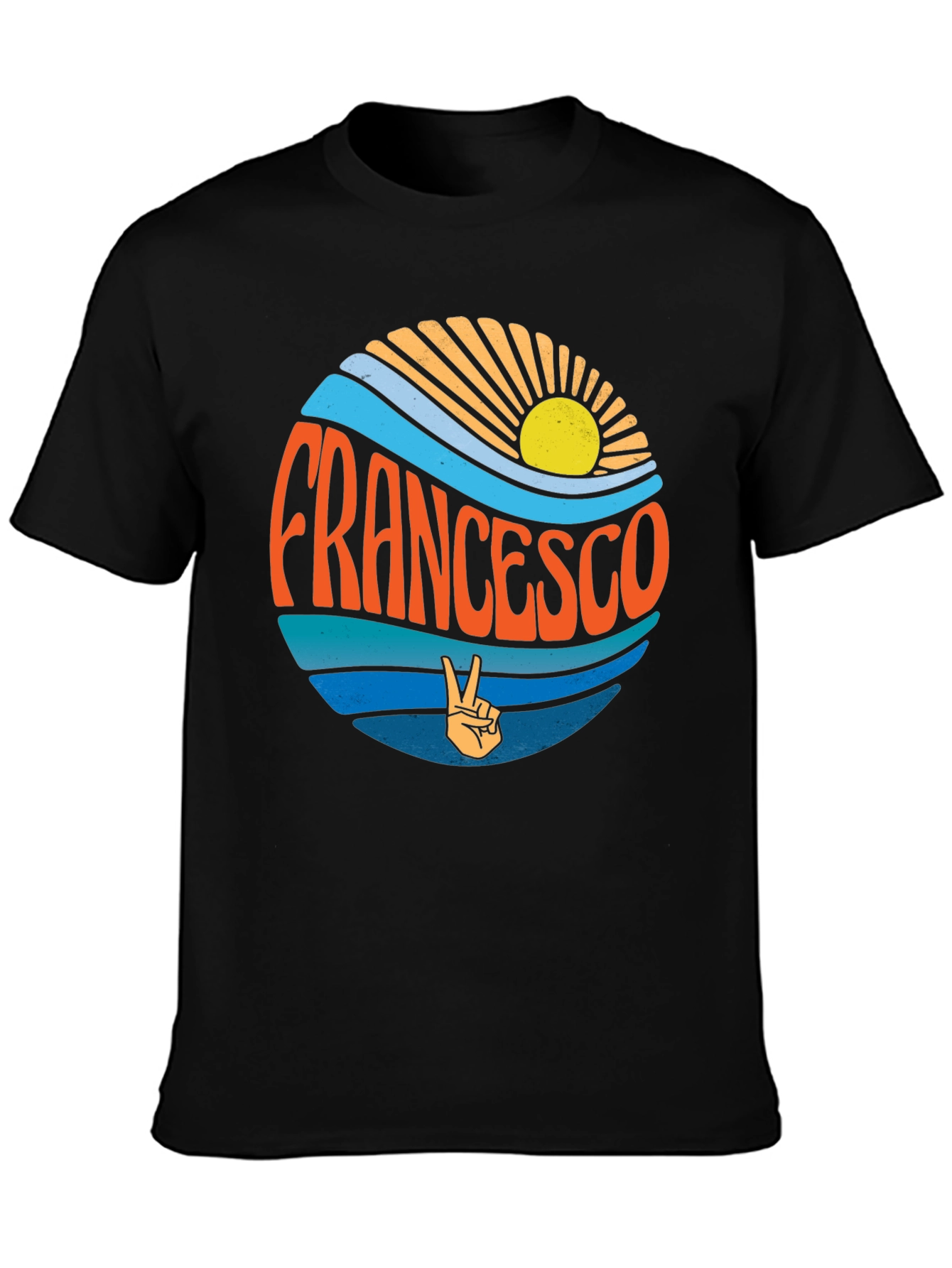 Francesco Graphic Tee - Retro Ocean Vibes