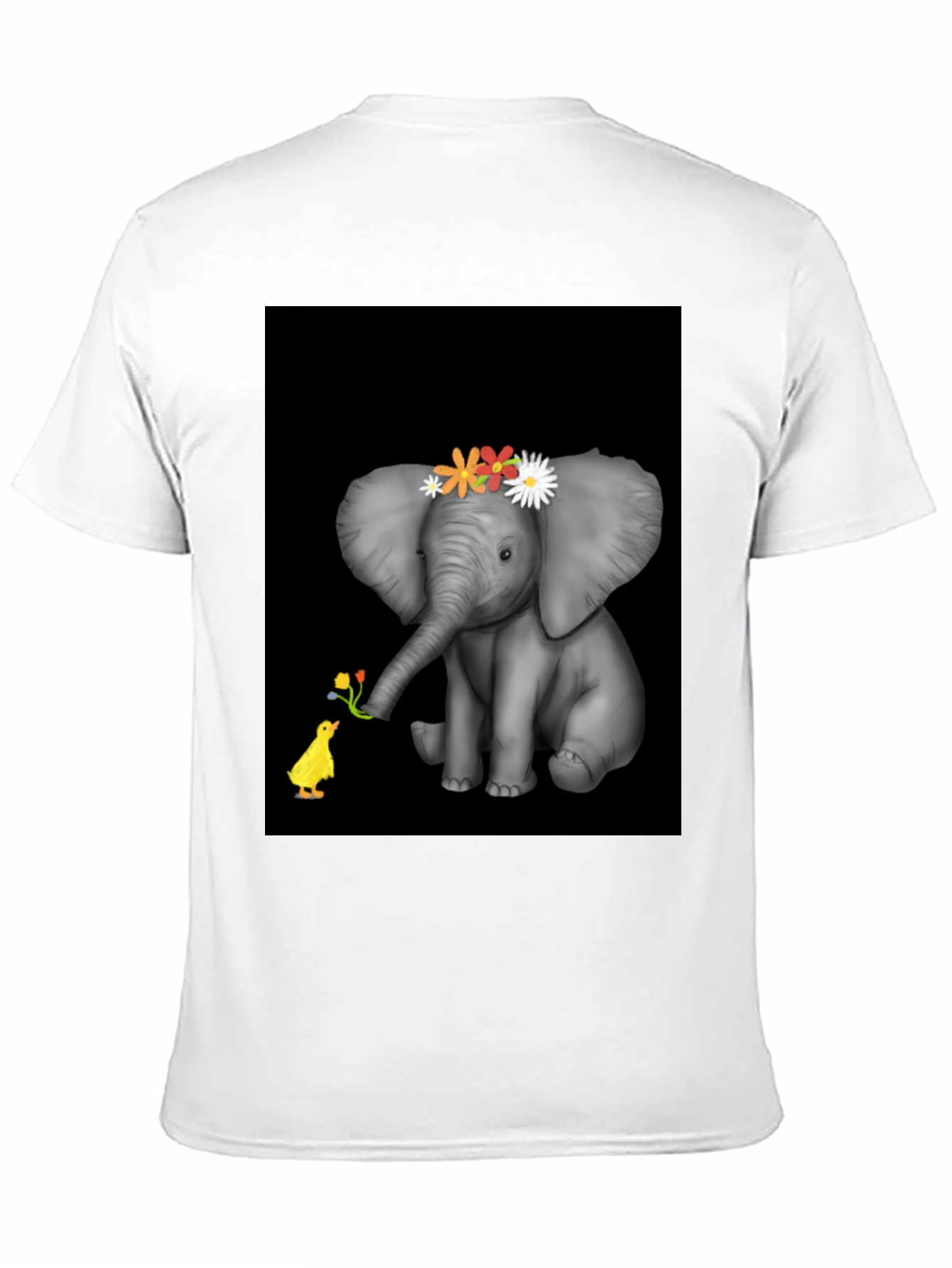 Elephant & Duck Graphic Tee - Black