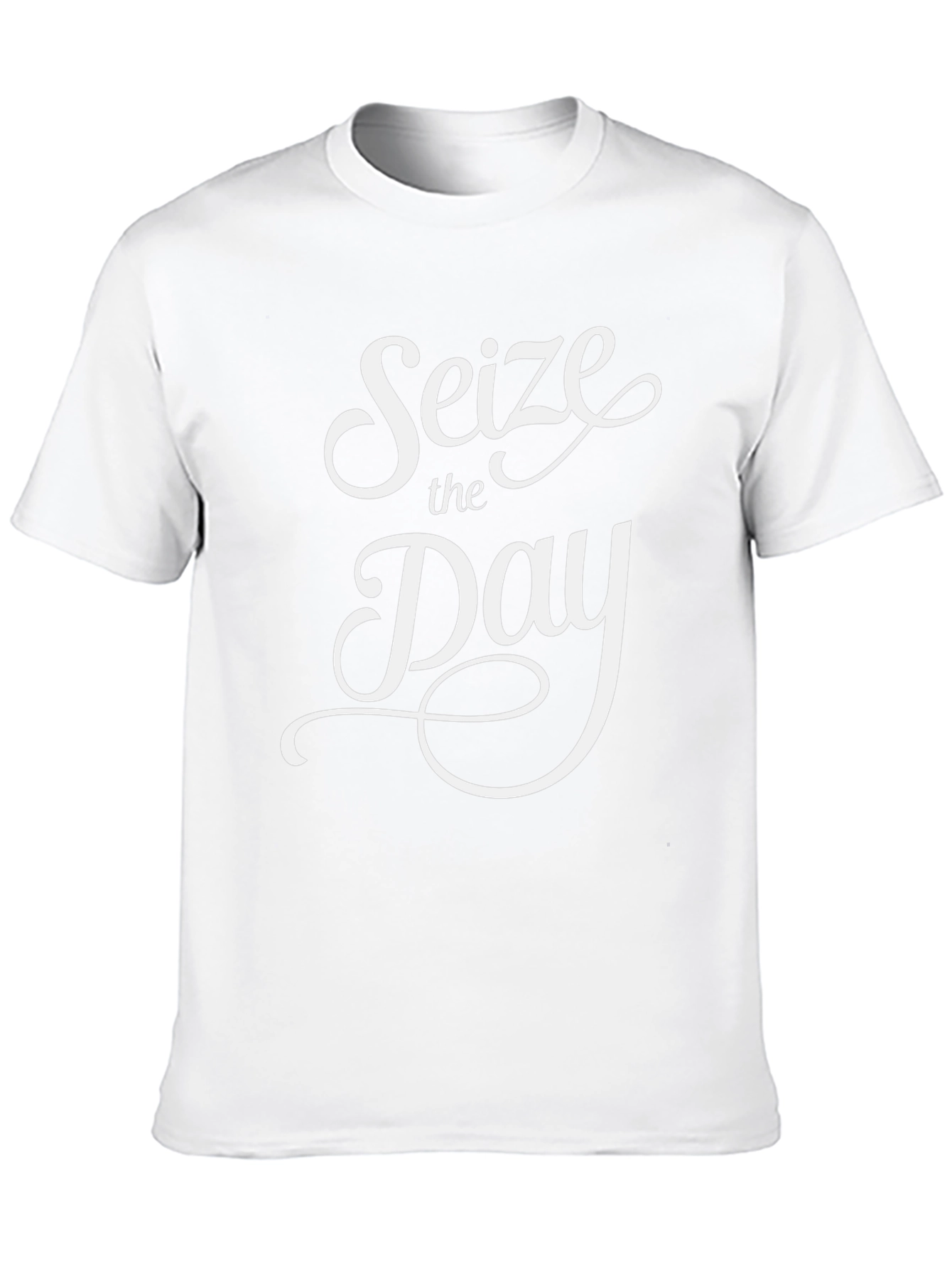 Seize the Day Graphic Tee - Black Cotton T-Shirt