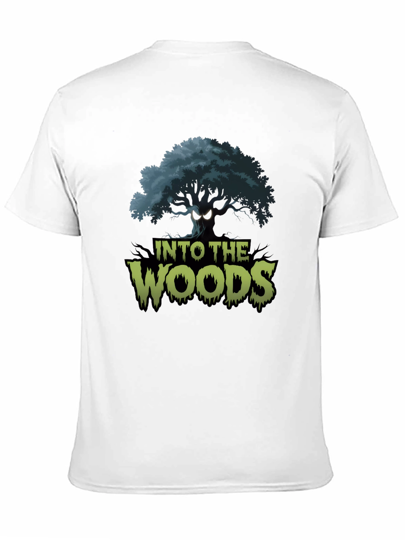Into the Woods Graphic Tee - Black Cotton Blend
