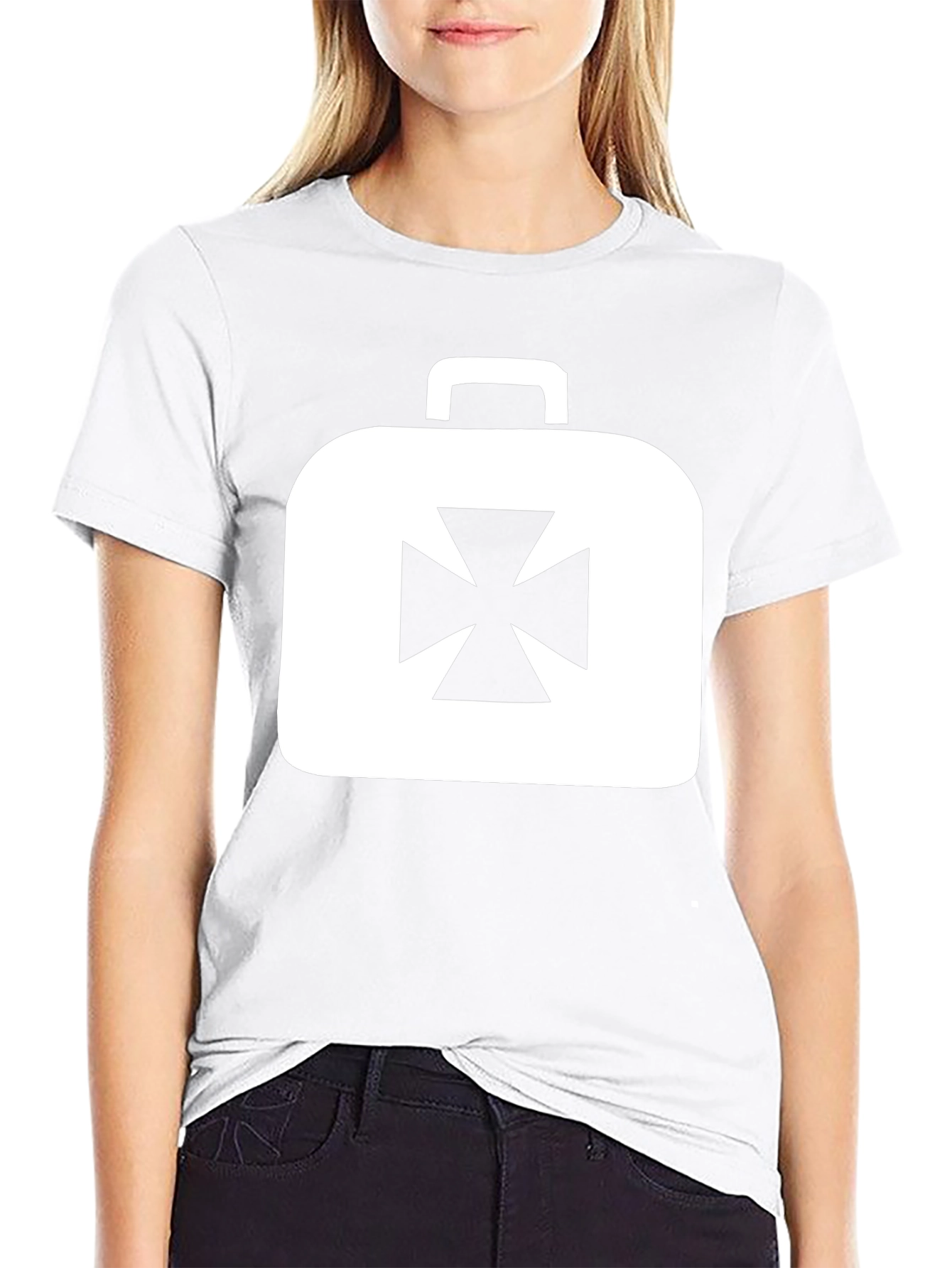 Iron Cross Briefcase Graphic Tee - Black