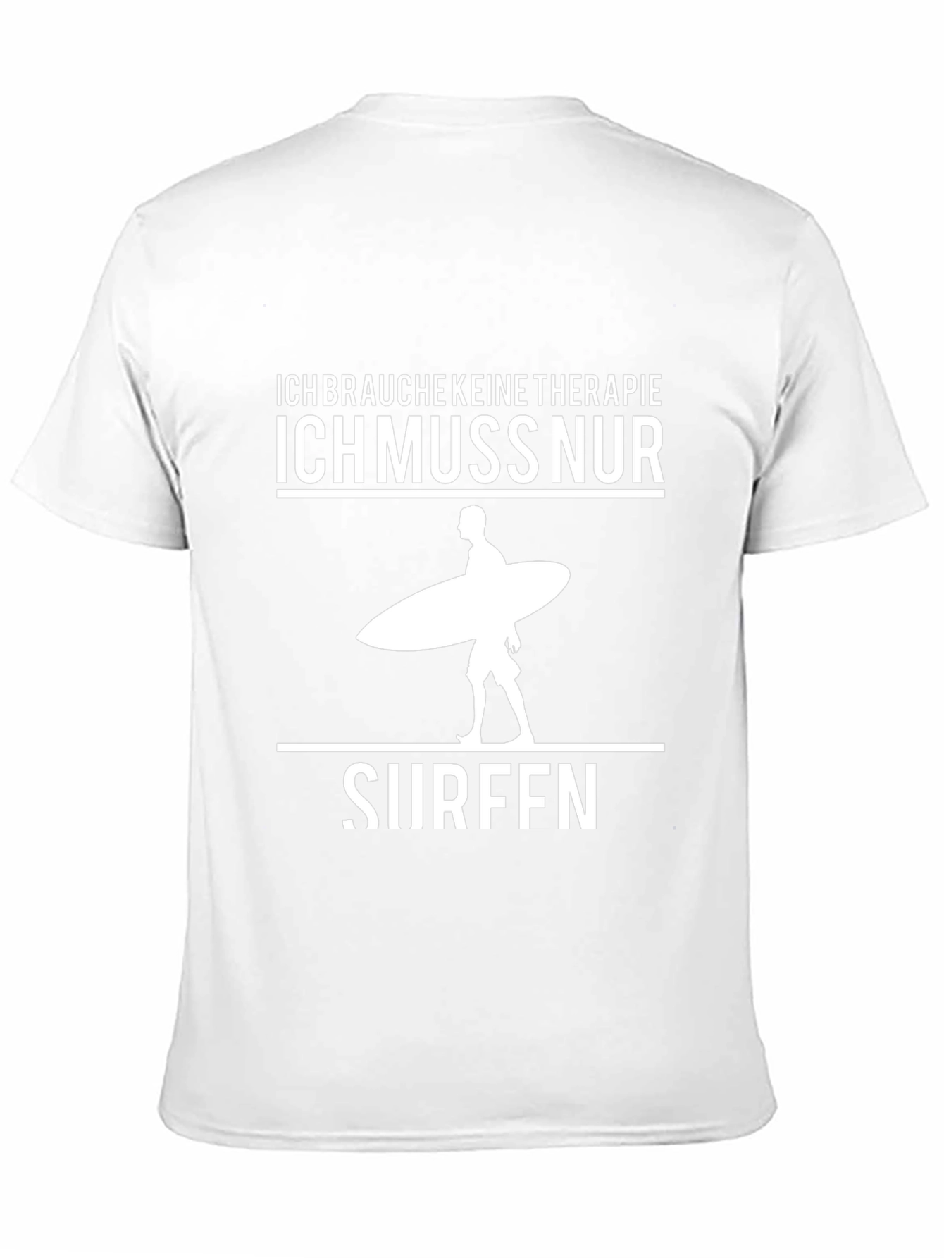 Ich Muss Nur Surfen Black T-Shirt