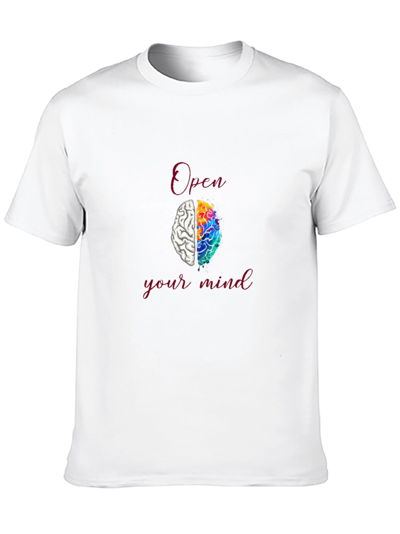 Open Your Mind T-Shirt - Brain Design