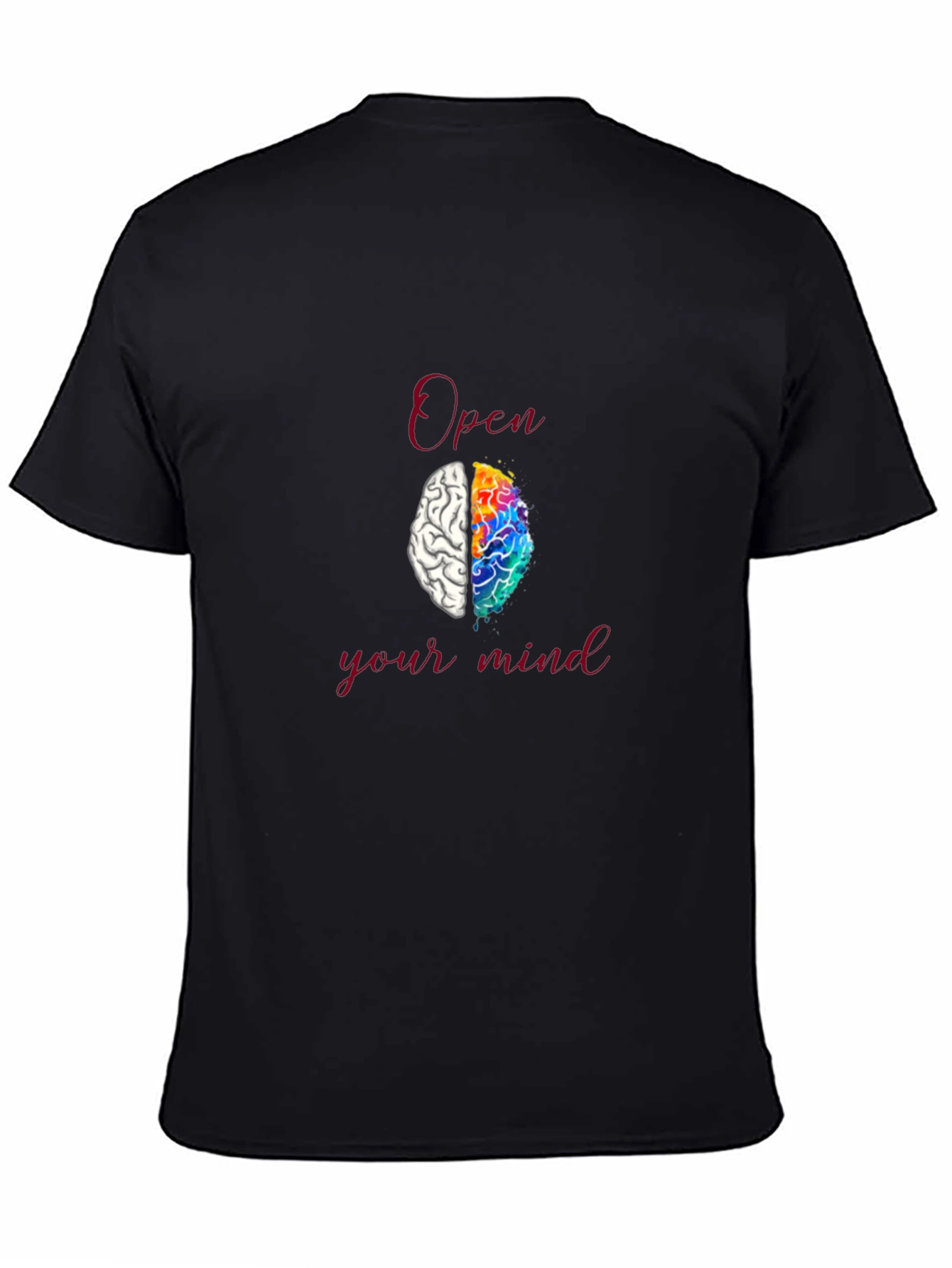Open Your Mind T-Shirt - Brain Design