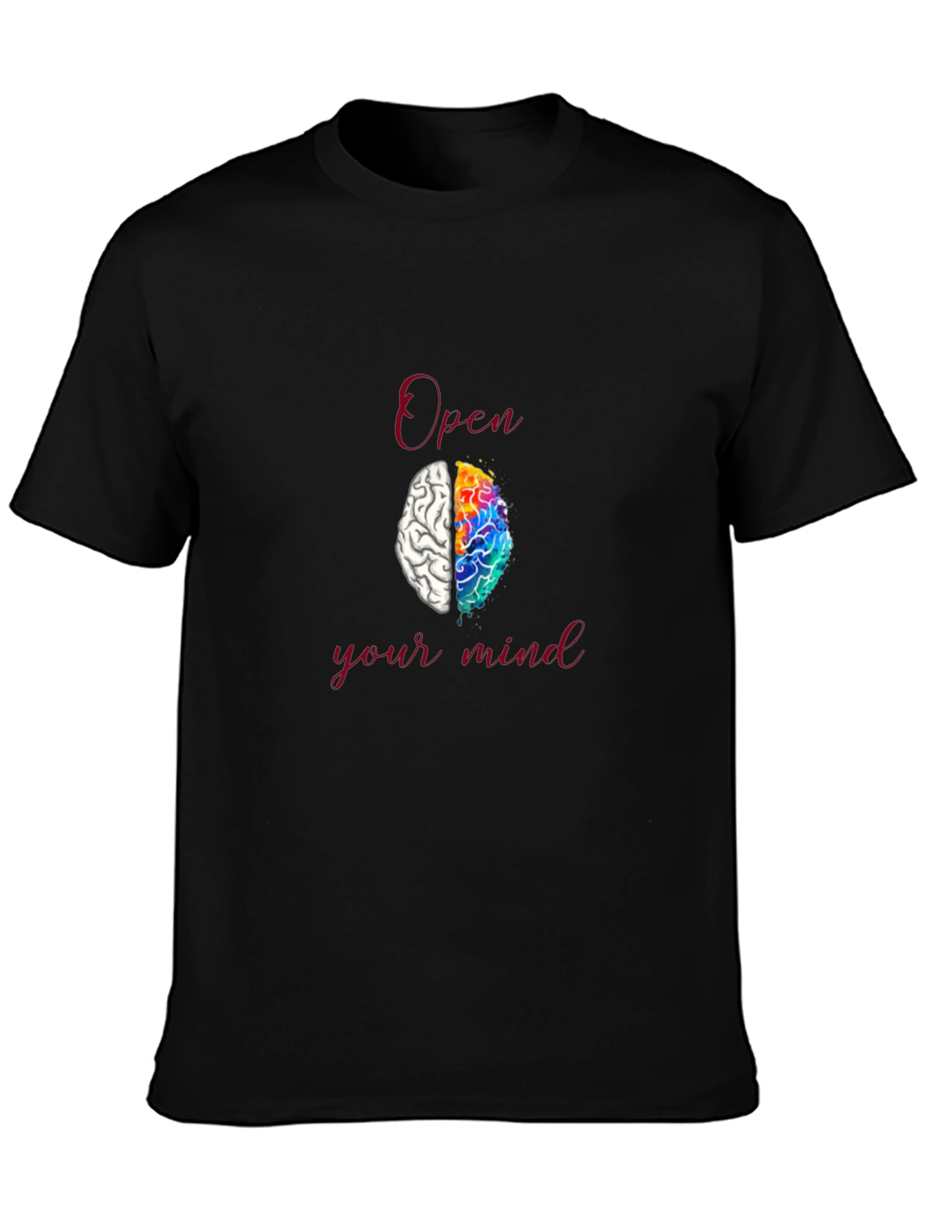 Open Your Mind T-Shirt - Brain Design