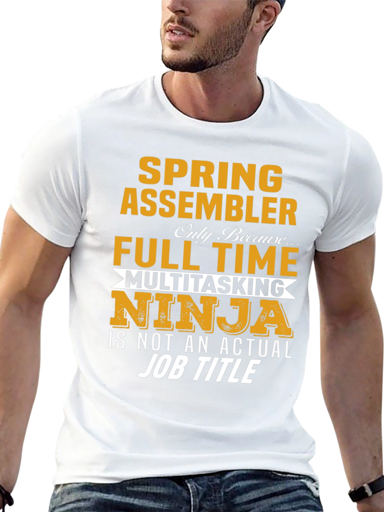 Spring Assembler Full Time Ninja Job T-Shirt