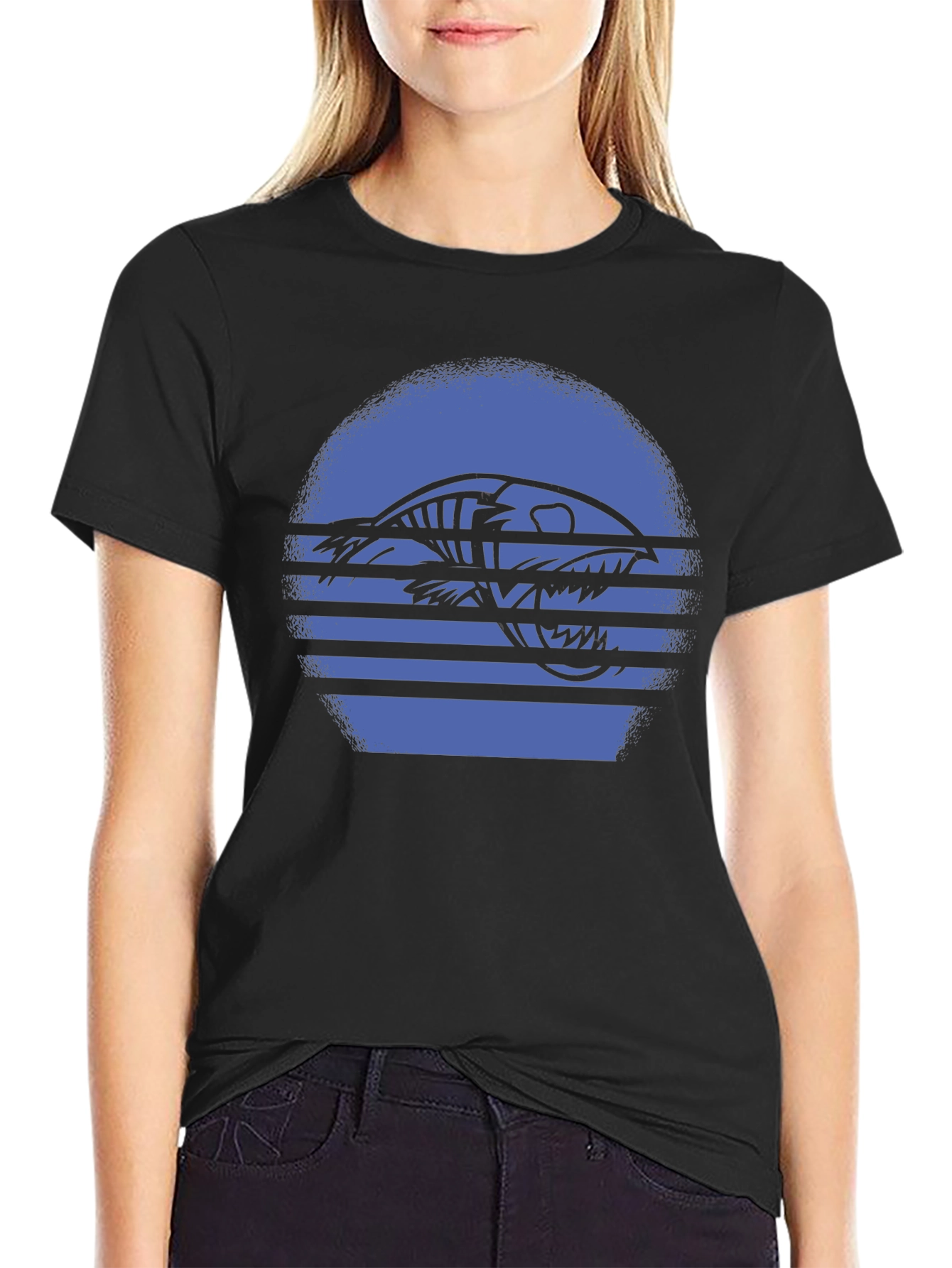 Retro Fish Skeleton Graphic Tee