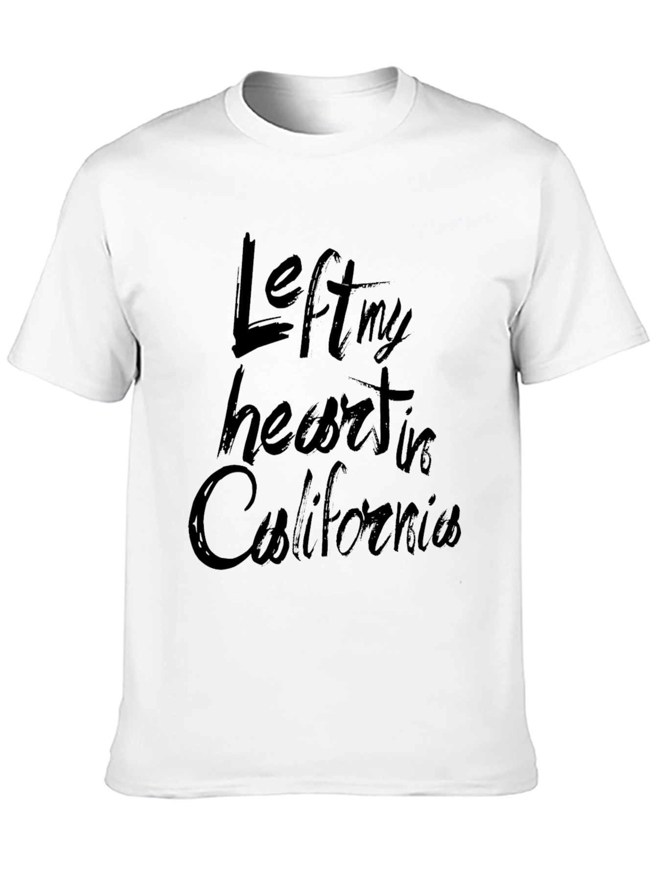 Left My Heart in California Black T-Shirt