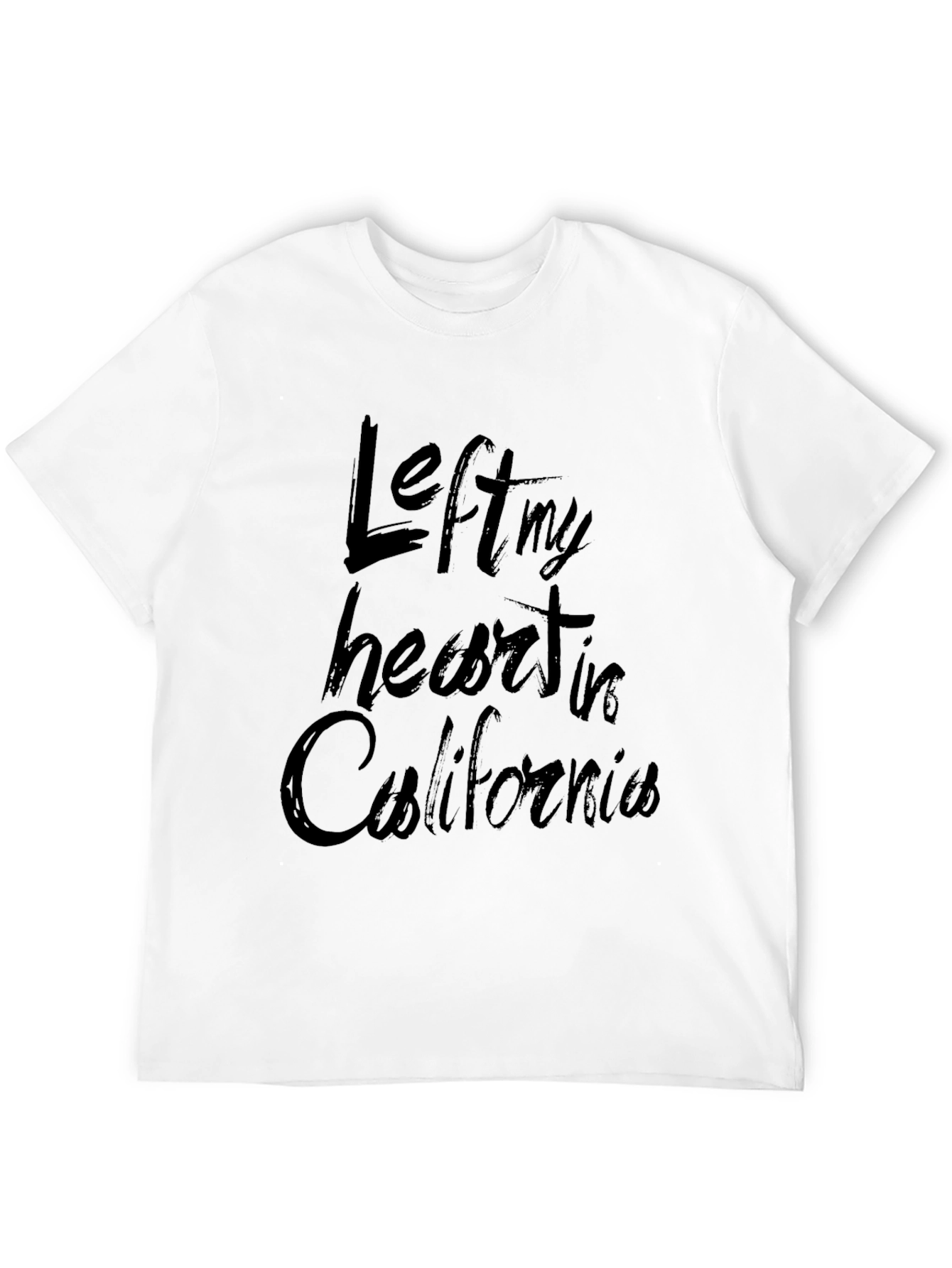Left My Heart in California Black T-Shirt