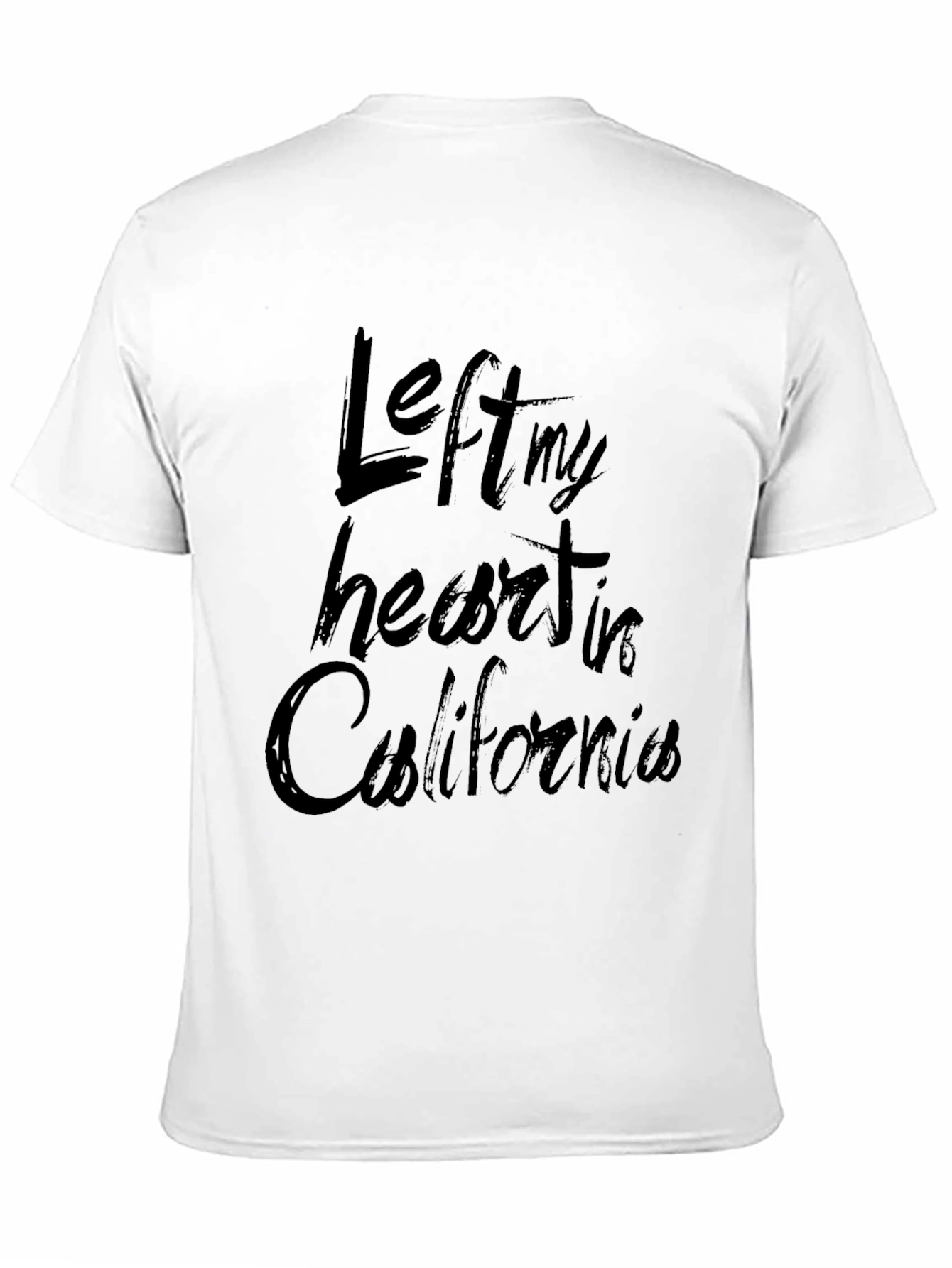 Left My Heart in California Black T-Shirt