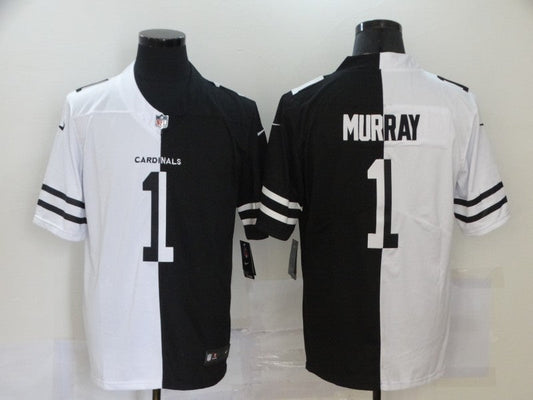 Men's Arizona Cardinals Kyler Murray #1 Black/White Game Jerseys