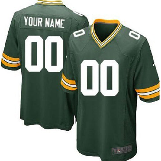 Custom1 Green Bay Packers Green Limited Jerseys Stitched American Football Jerseys