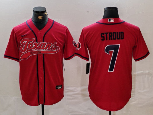 Men's Houston Texans C.J. Stroud #7 Red Game Player Jerseys