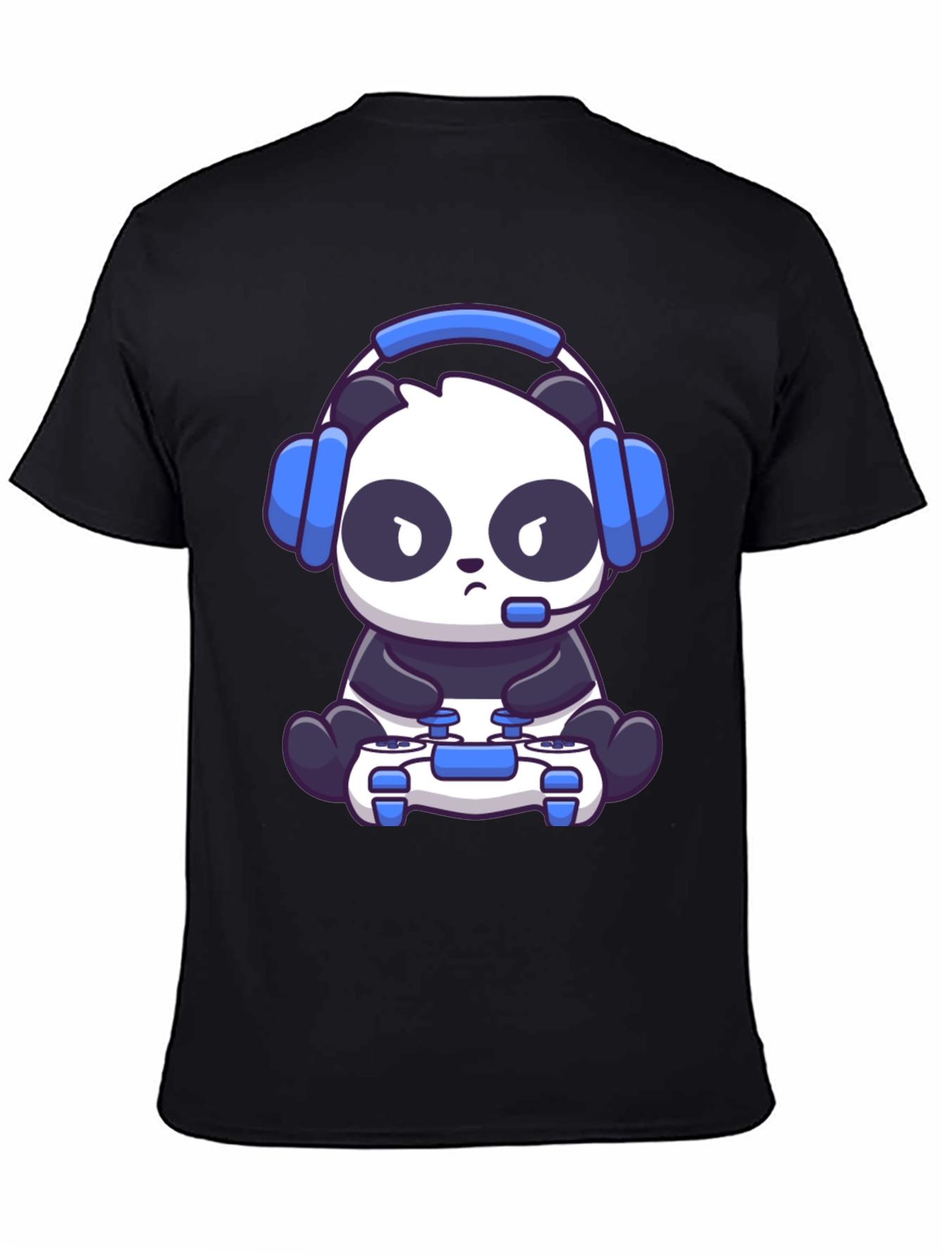 Gamer Panda T-Shirt - Cartoon Style