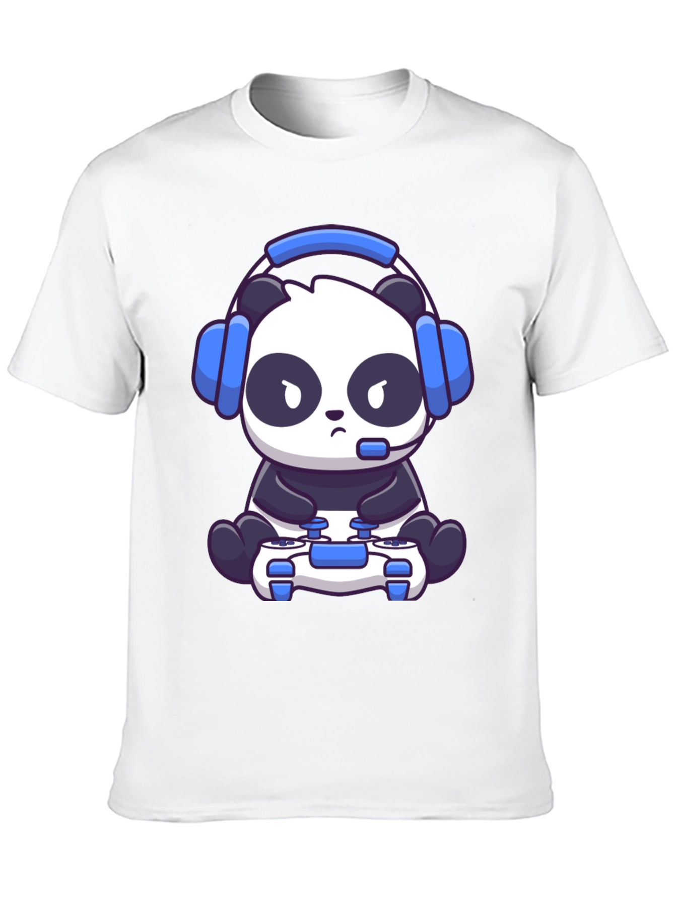 Gamer Panda T-Shirt - Cartoon Style