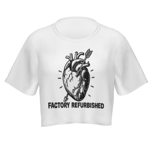 Factory Refurbished Heart Graphic Tee – Dark Humor Vintage Anatomical Shirt for Women(z462)